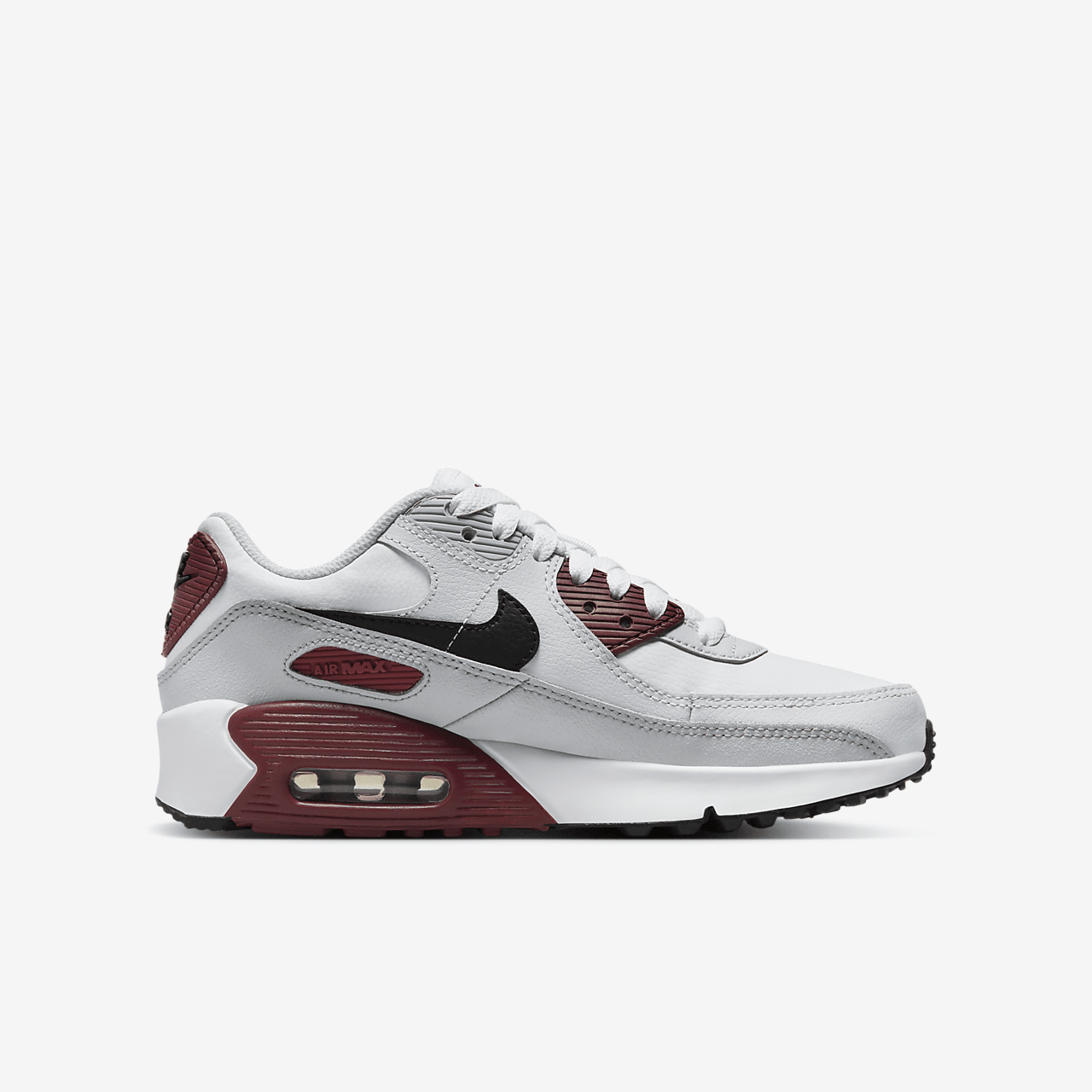 Nike Air max 90 sneaker Wit/Dark Team Red/Pure Platinum/Zwart