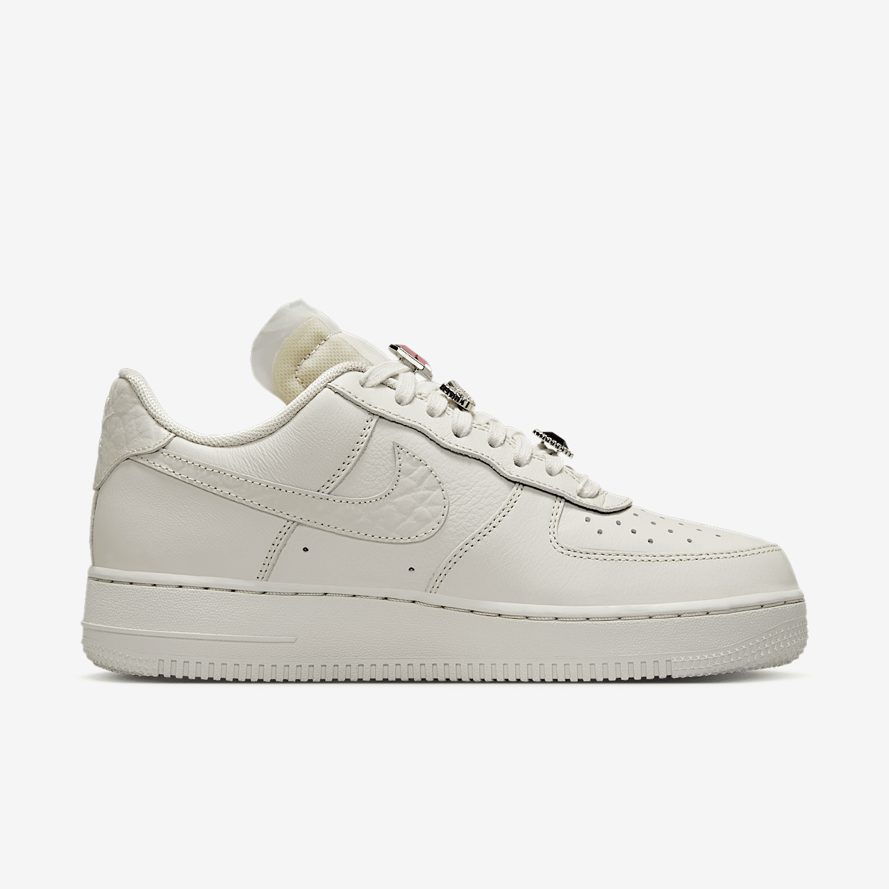 Nike Air Force 1 sneaker Light Bone/Kelly Green/Pink Foam/Light Bone