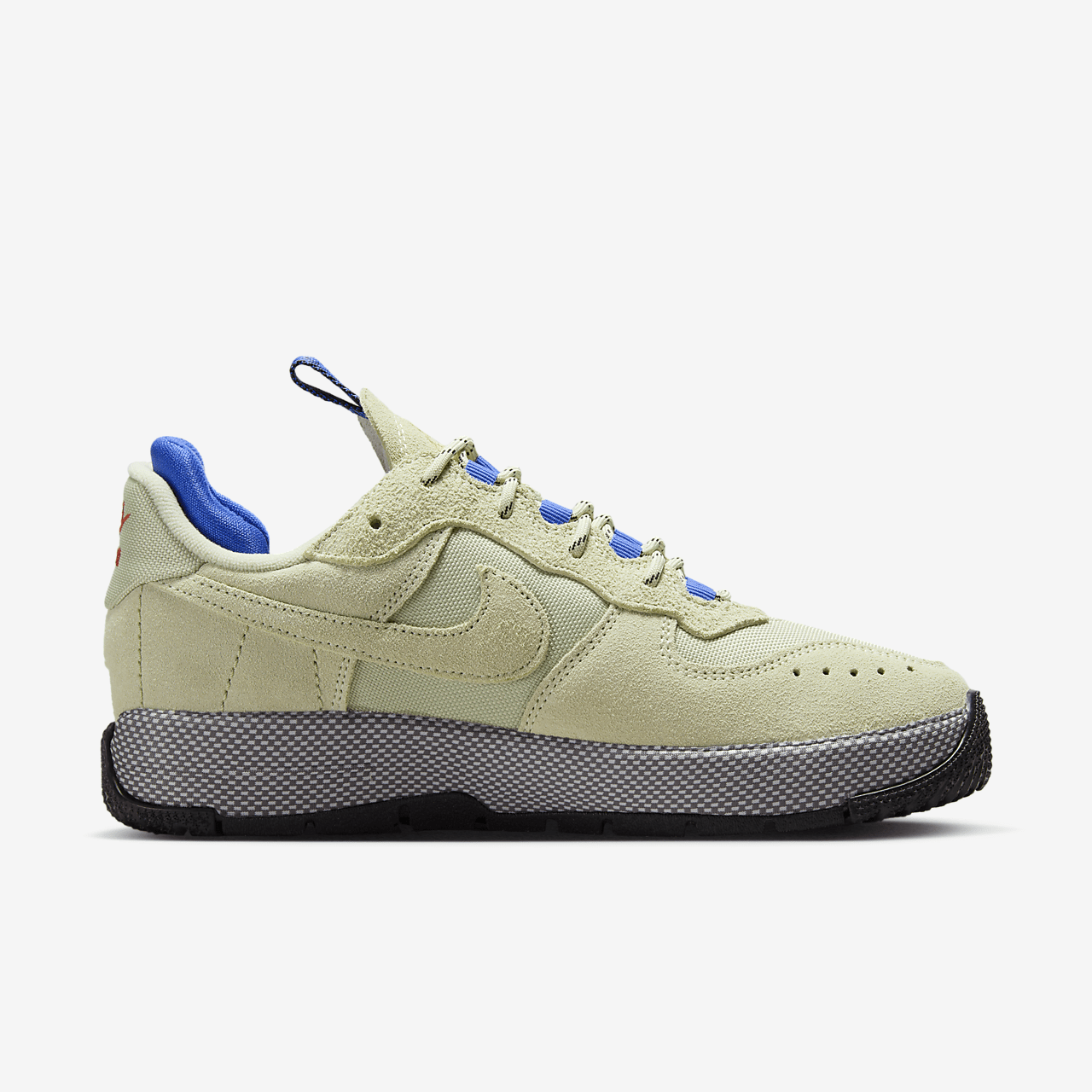 Nike Air Force 1 sneaker Olive Aura/Aquarius Blue/Ashen Slate/Racer Blue
