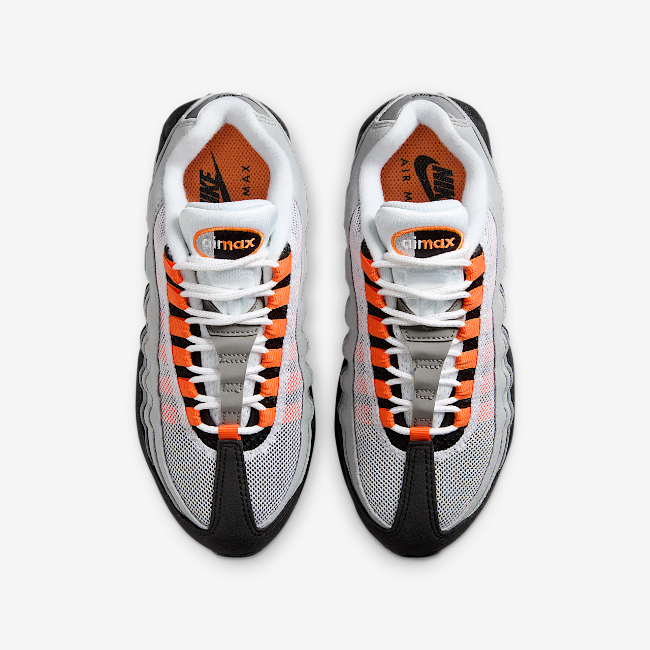 Nike Air Max 95 sneaker Zwart/Cool Grey/Wit/Bright Mandarin
