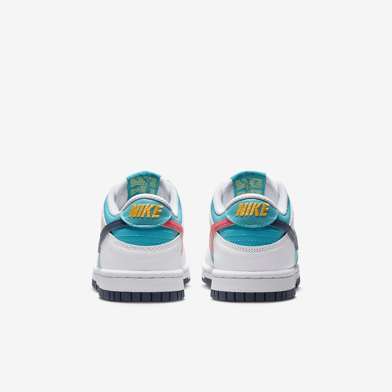 Nike Dunk Low sneaker Dusty Cactus/Wit/Racer Pink/Thunder Blue