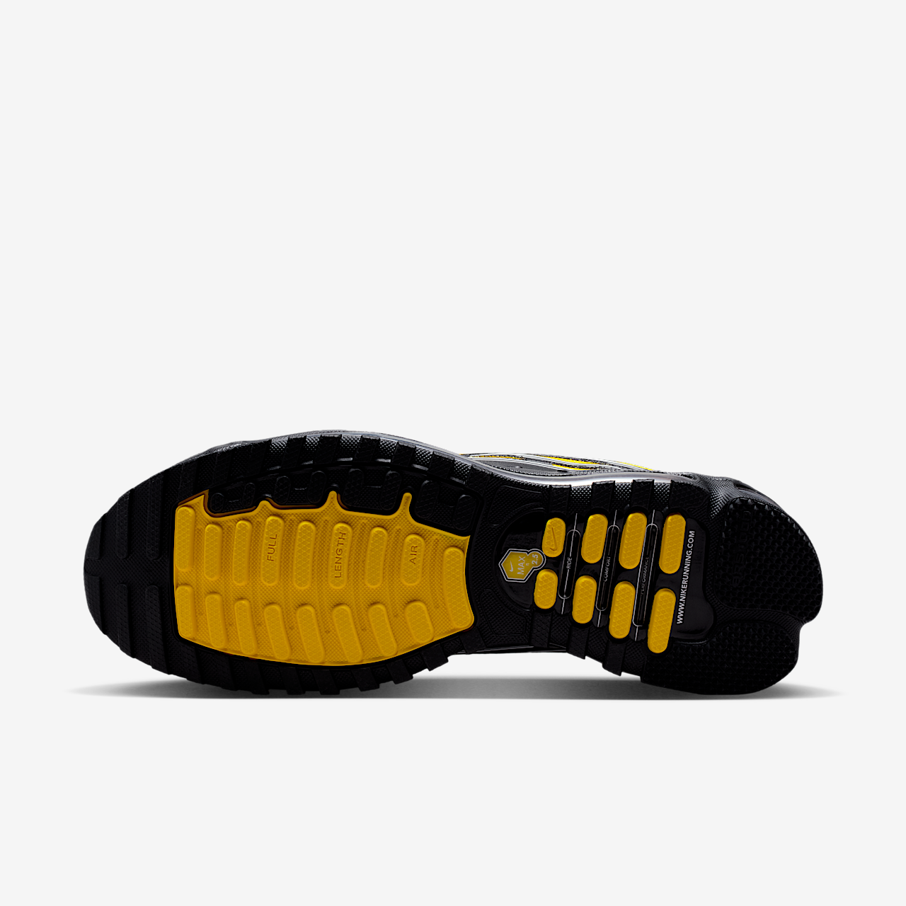 Nike Air Max sneaker Zwart/Zwart/Metallic Silver/Varsity Maize