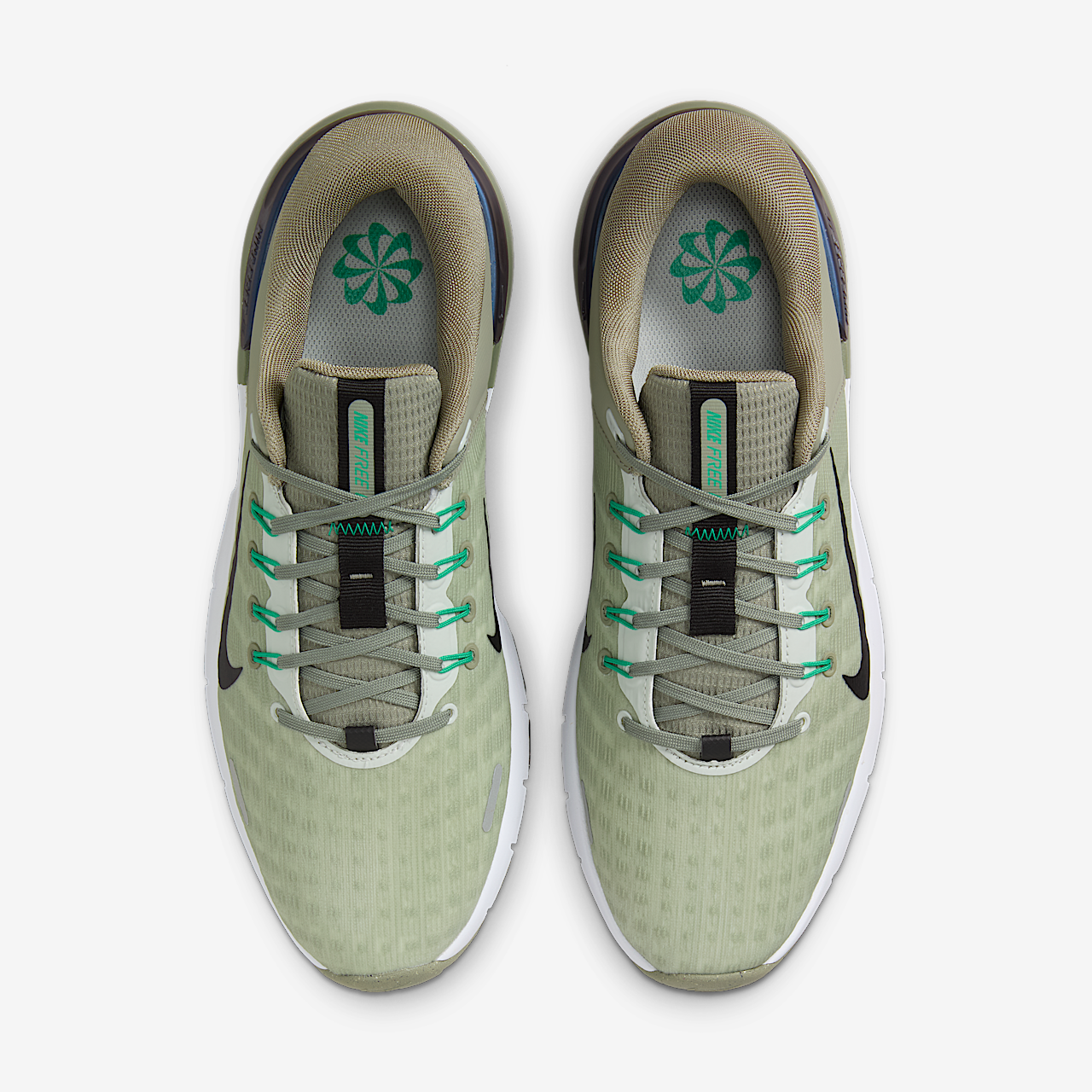 Nike Free sneaker Light Army/Light Silver/Zwart