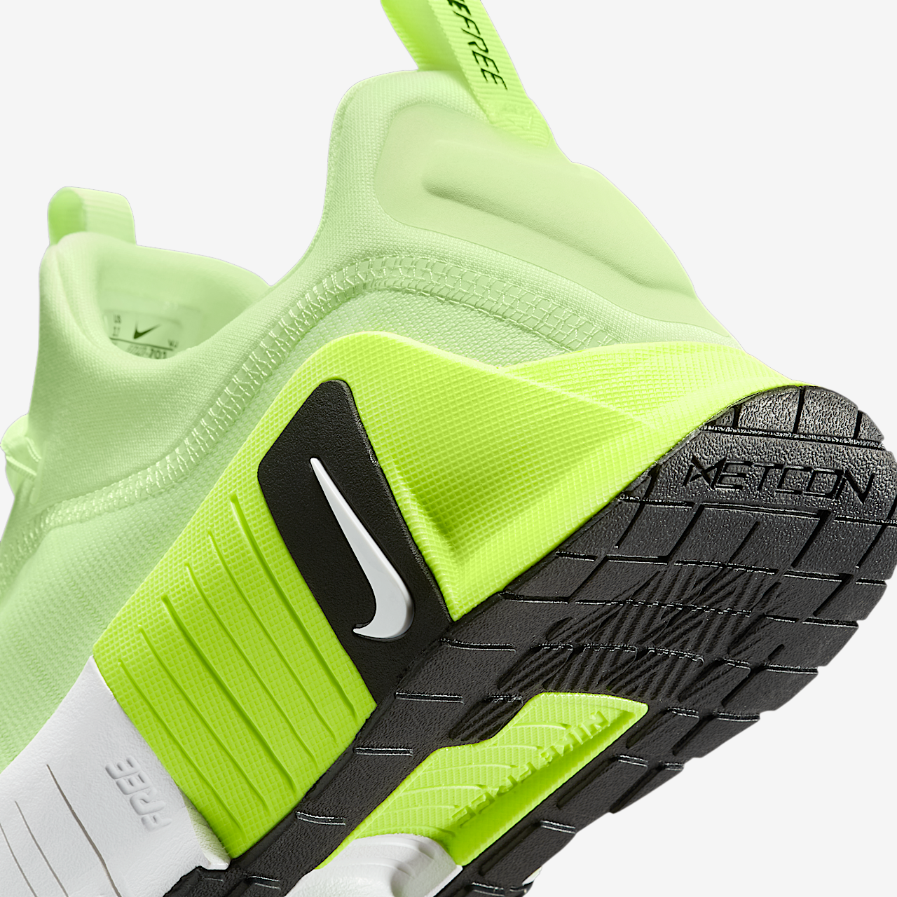 Nike Free sneaker Barely Volt/Volt/Wit/Zwart