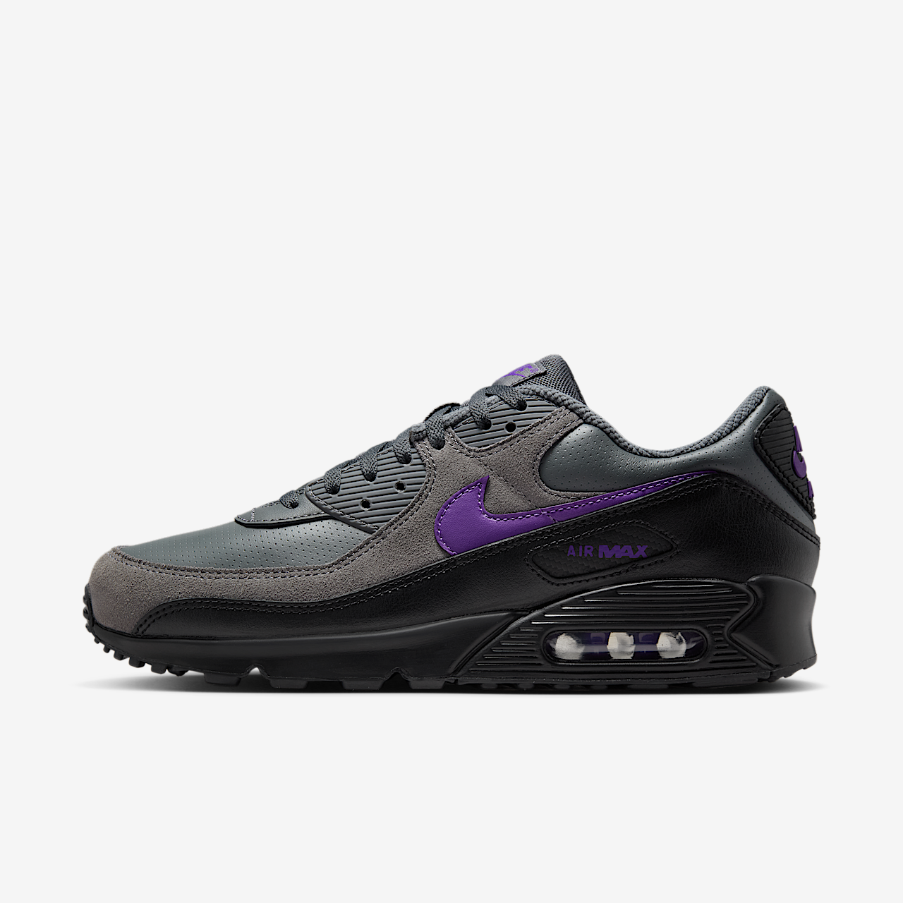 Nike Air Max sneaker Iron Grey/Zwart/Wit/Wild Grape