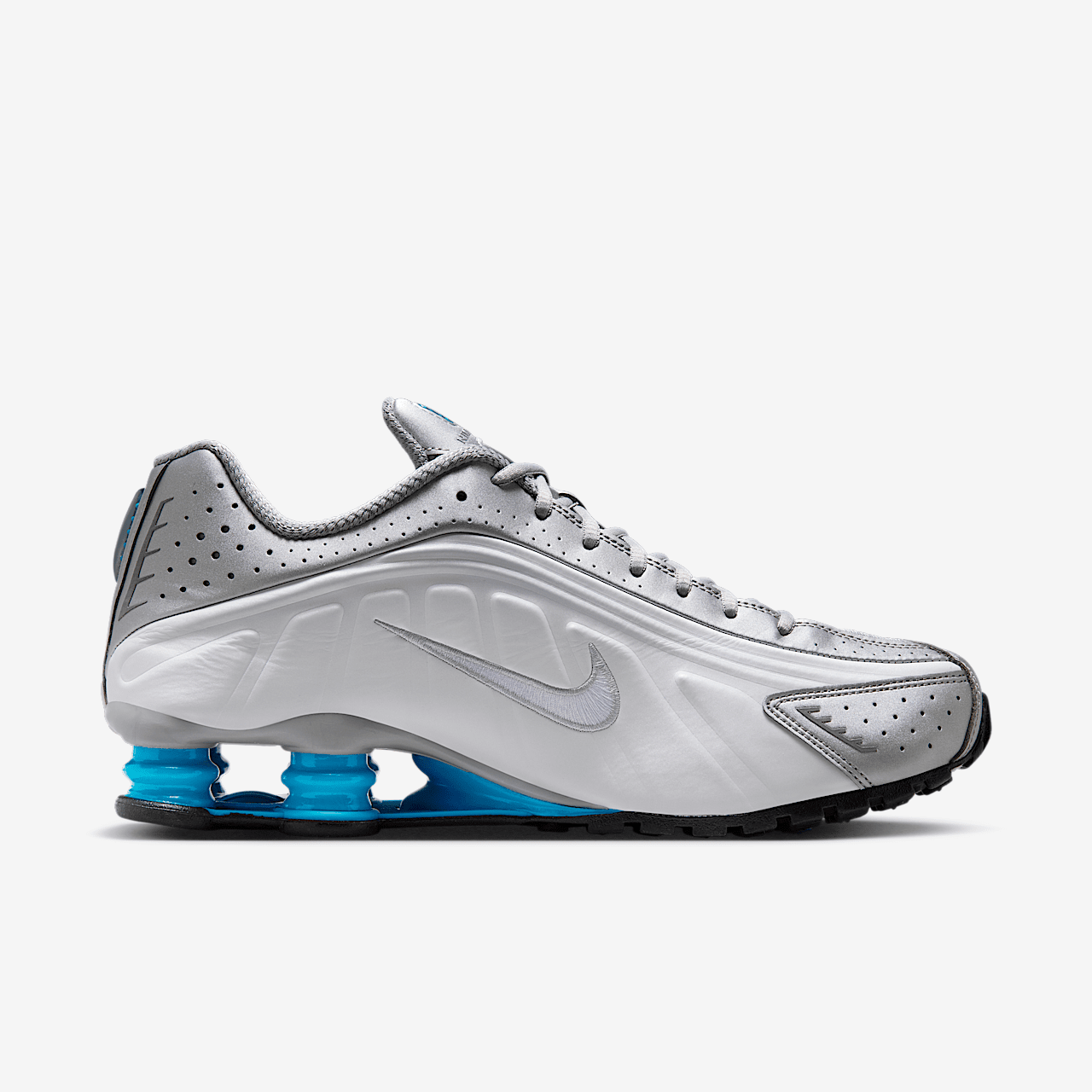 Nike Nike Shox sneaker Metallic Silver/Wit/Blue Lagoon/Blue Lagoon