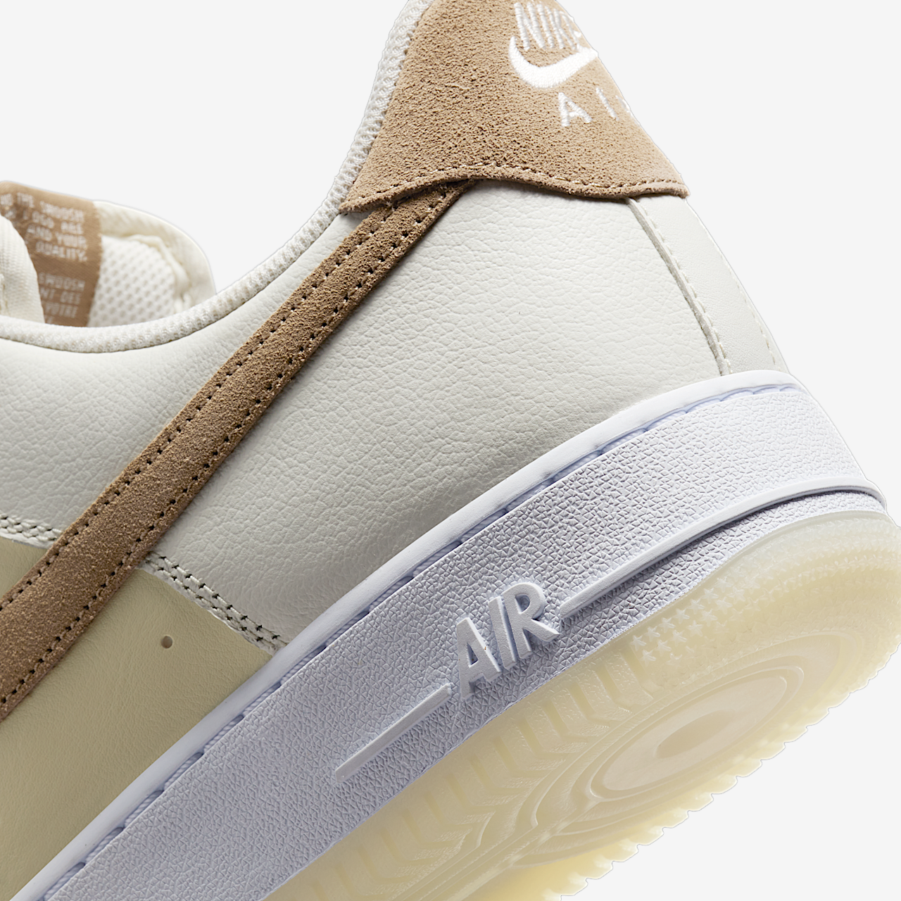 Nike Air Force 1 sneaker Sail/Coconut Milk/Wit/Khaki