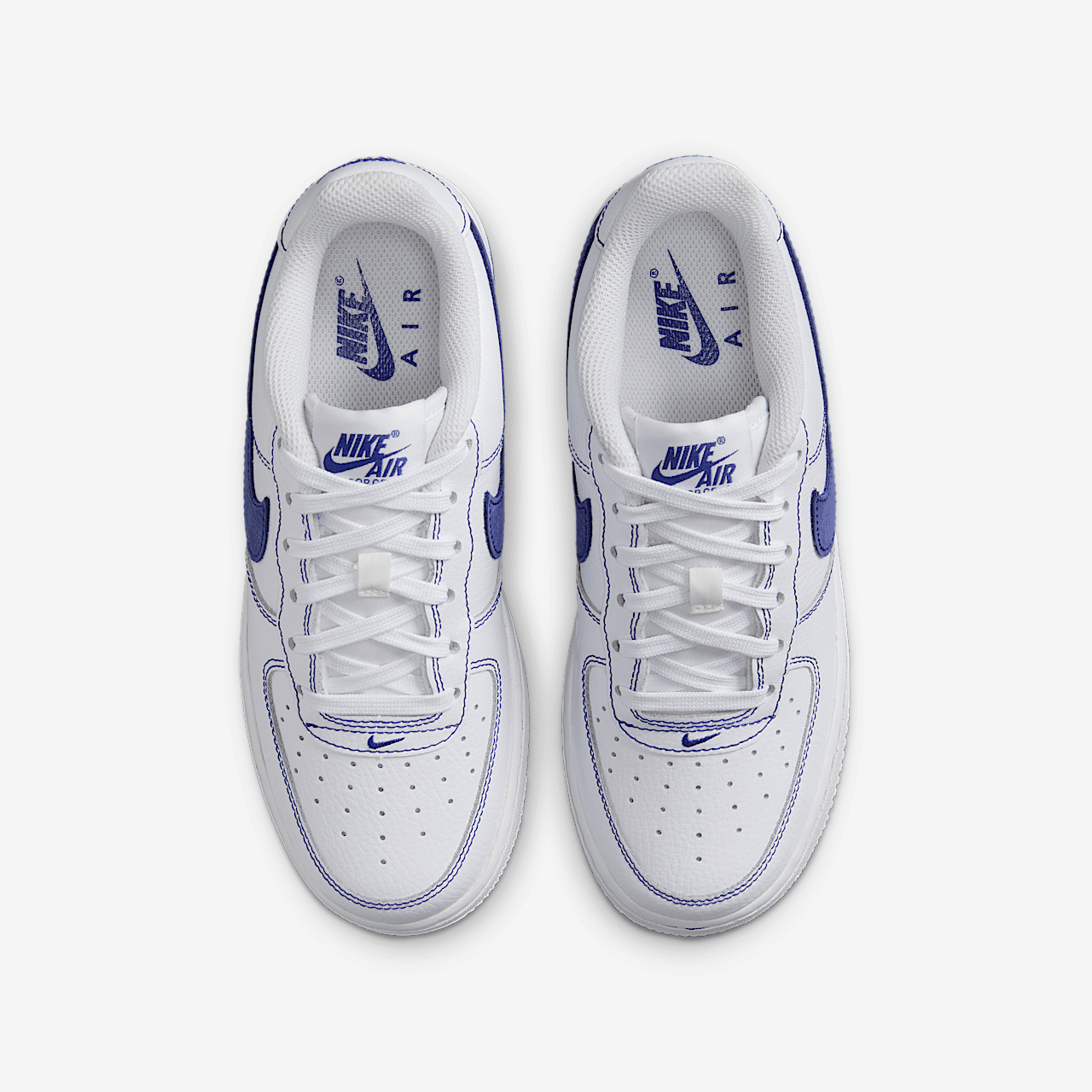 Nike Air Force 1 sneaker Wit/Deep Royal Blue