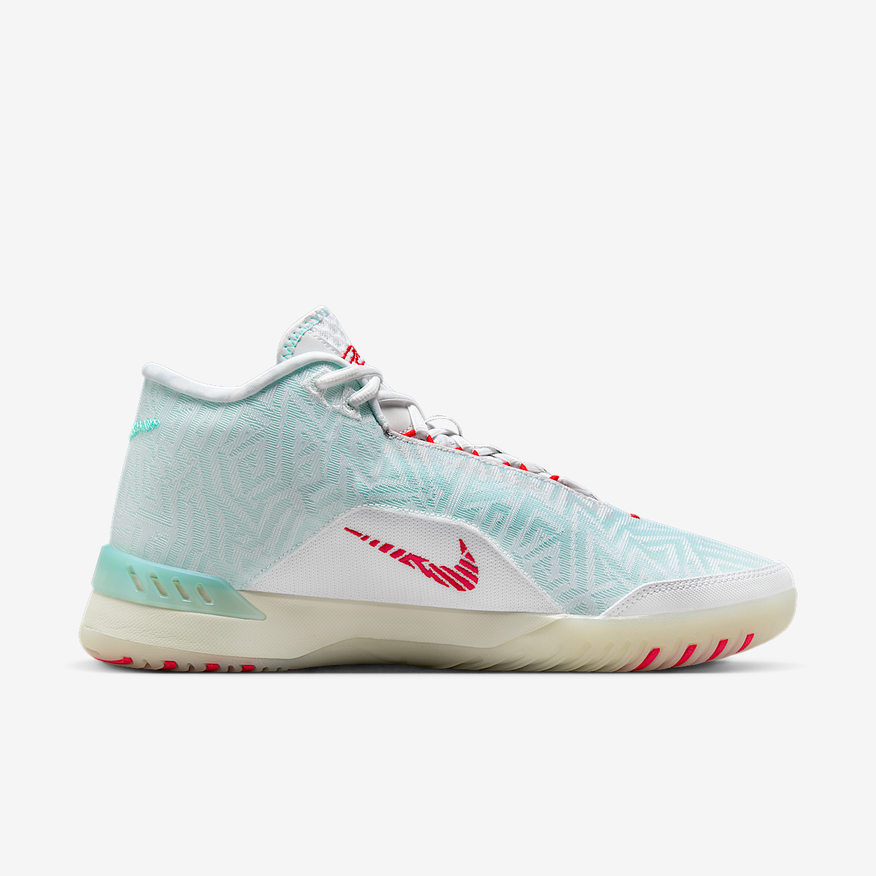 Nike LeBron sneaker Wit/Aurora Green/Siren Red/Aegean Storm