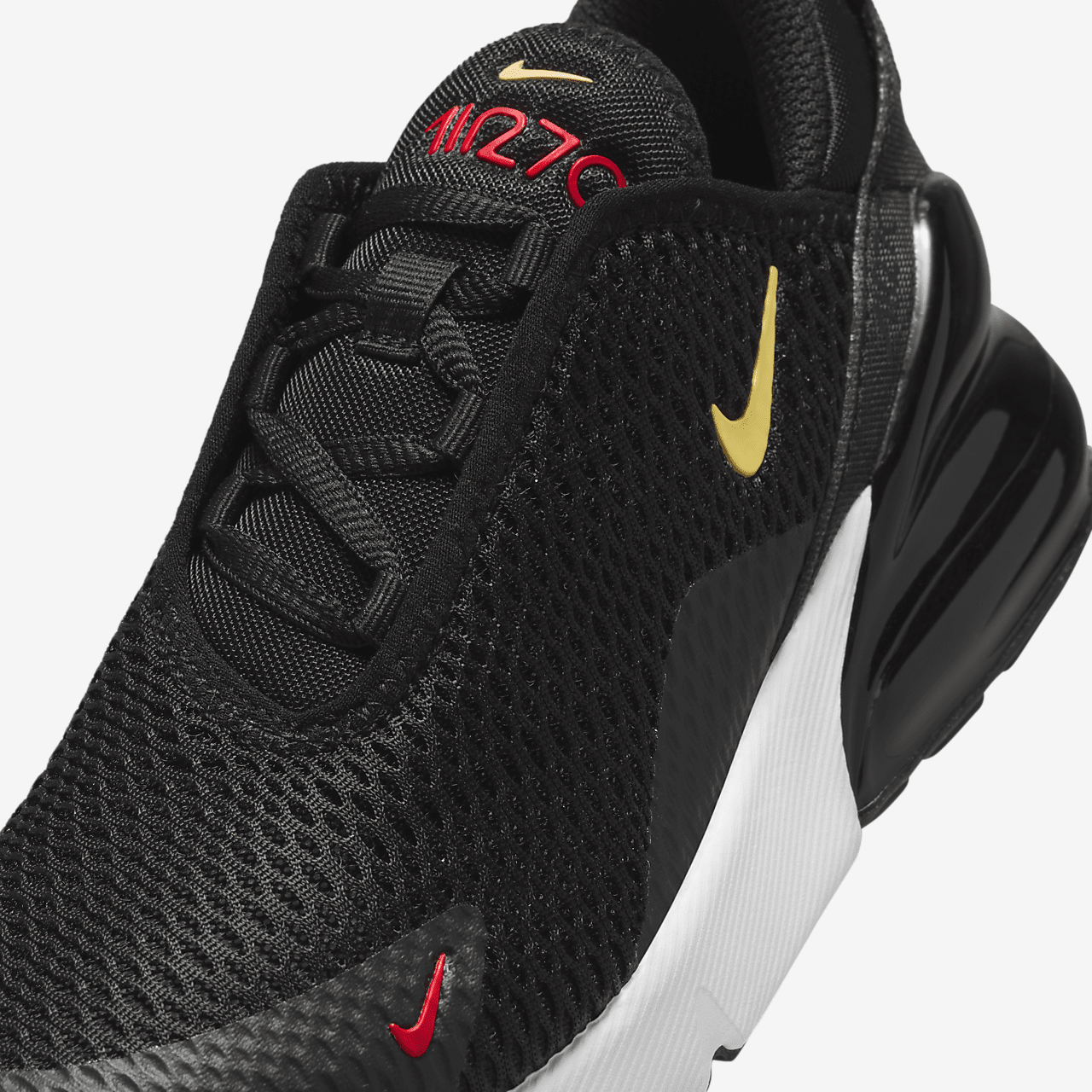 Nike Air max 270 sneaker Zwart/Gym Red/Wit/Saturn Gold