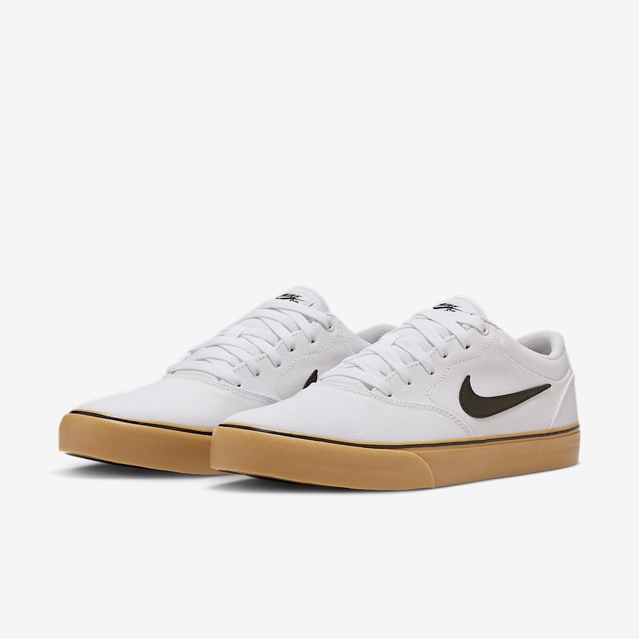 Nike  sneaker Wit/Wit/Gum Light Brown/Zwart