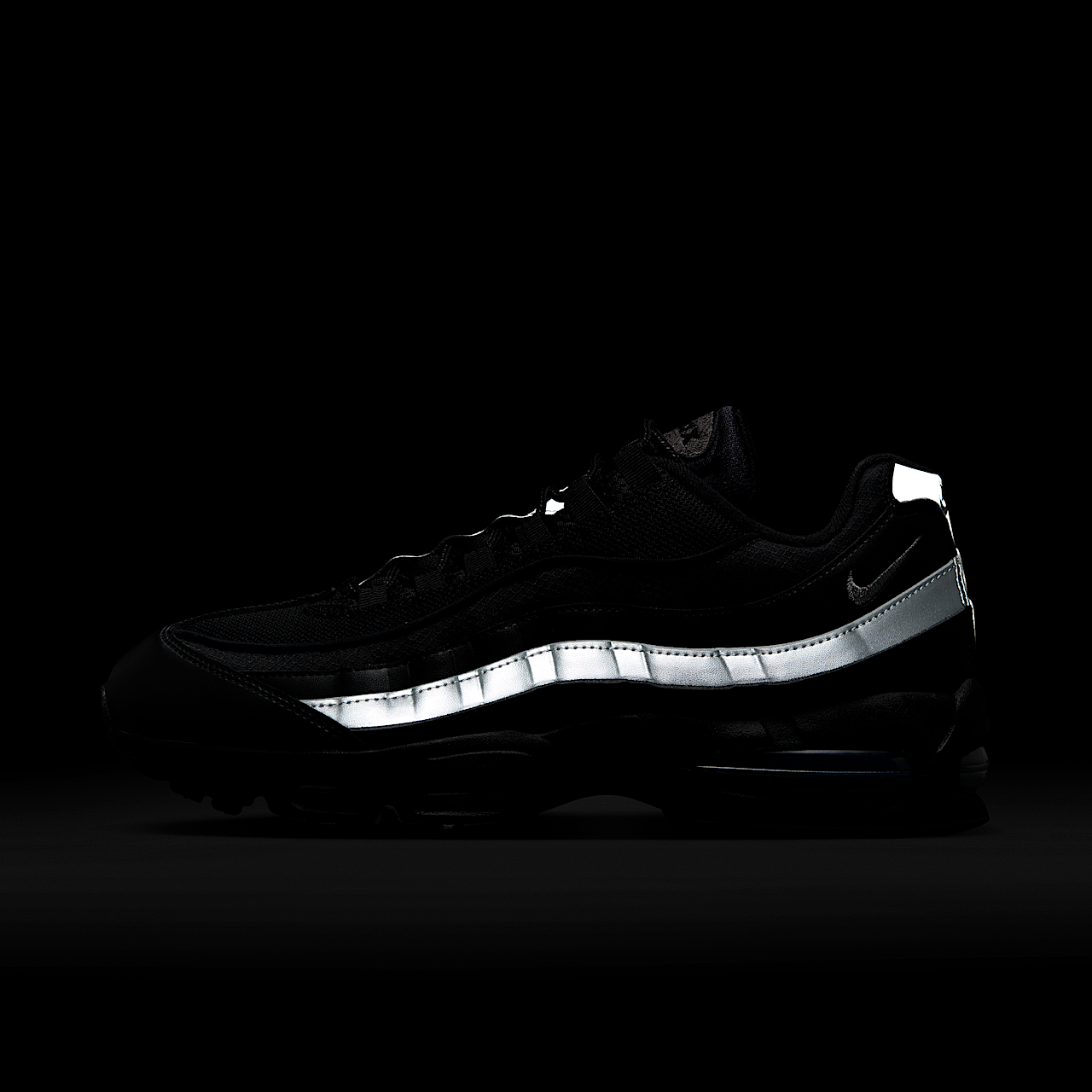 Nike Air Max sneaker Zwart/Zwart/Wit/Metallic Silver