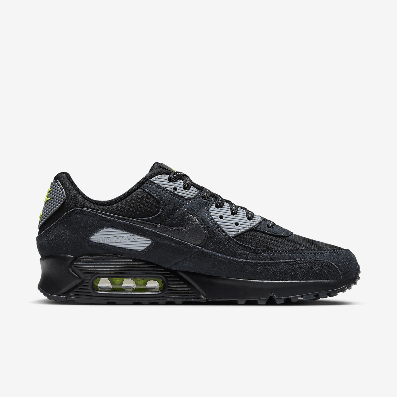 Nike Air max 90 sneaker Zwart/Volt/Cool Grey/Zwart