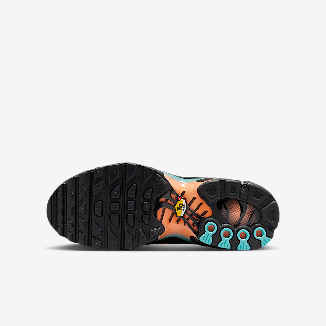 Nike Air Max Plus sneaker Zwart/Aurora Green/Orange Pulse/Zwart