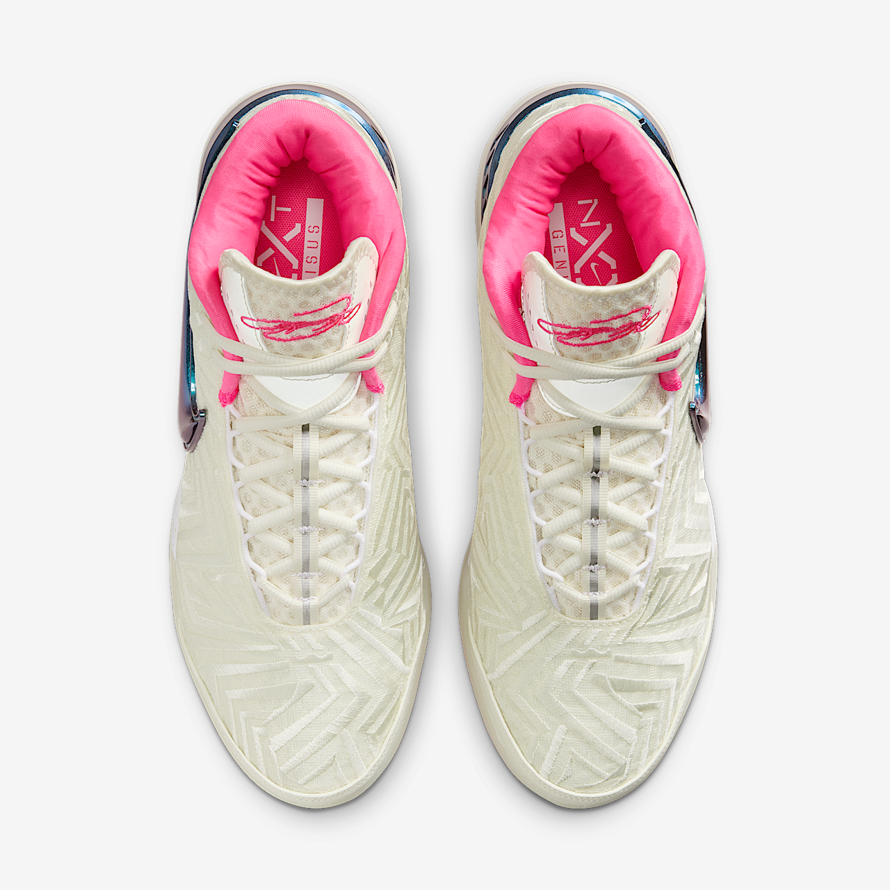 Nike LeBron sneaker Sail/Pale Ivory/Wit/Hyper Pink