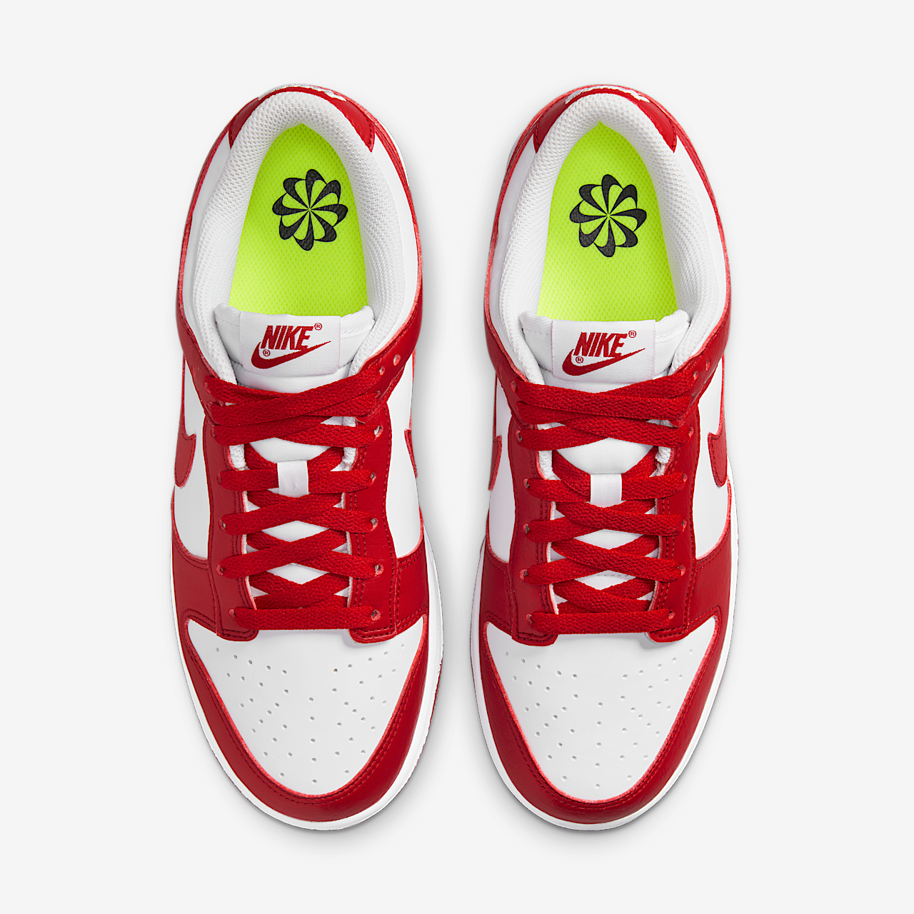 Nike Dunk Low sneaker Wit/Gym Red