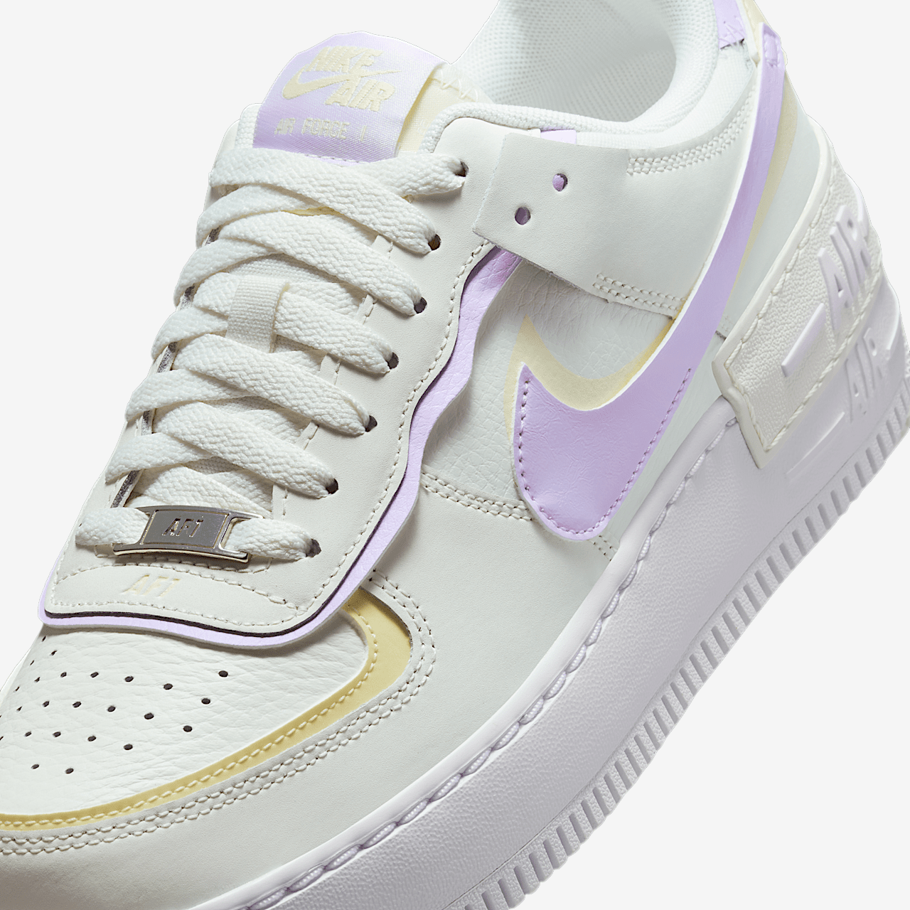 Nike Air Force 1 sneaker Sail/Alabaster/Wit/Barely Grape