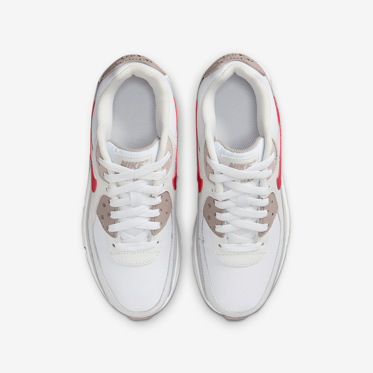 Nike Air max 90 sneaker Wit/College Grey/Vast Grey/University Red