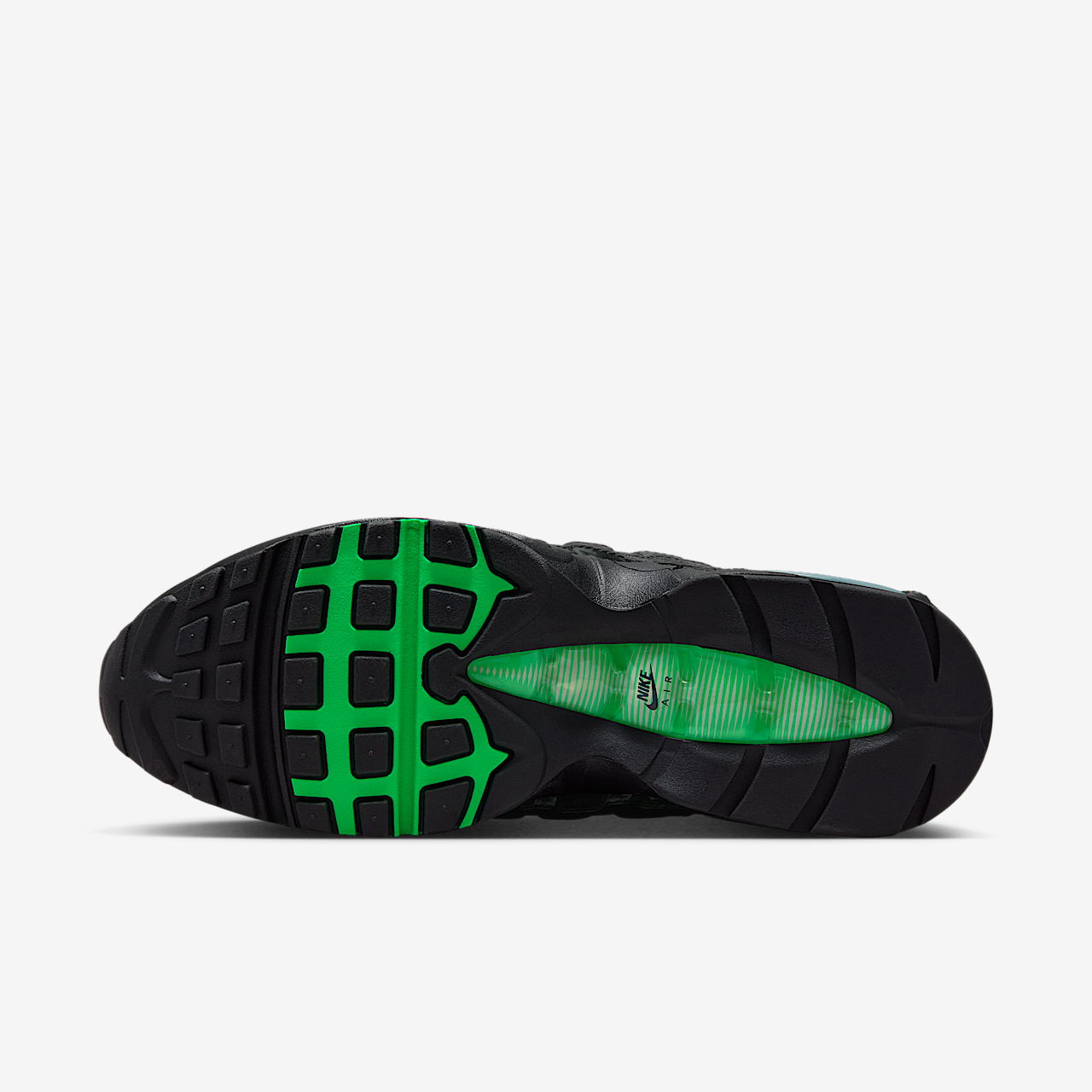 Nike Air Max sneaker Zwart/Zwart/Pearl Grey/Green Shock