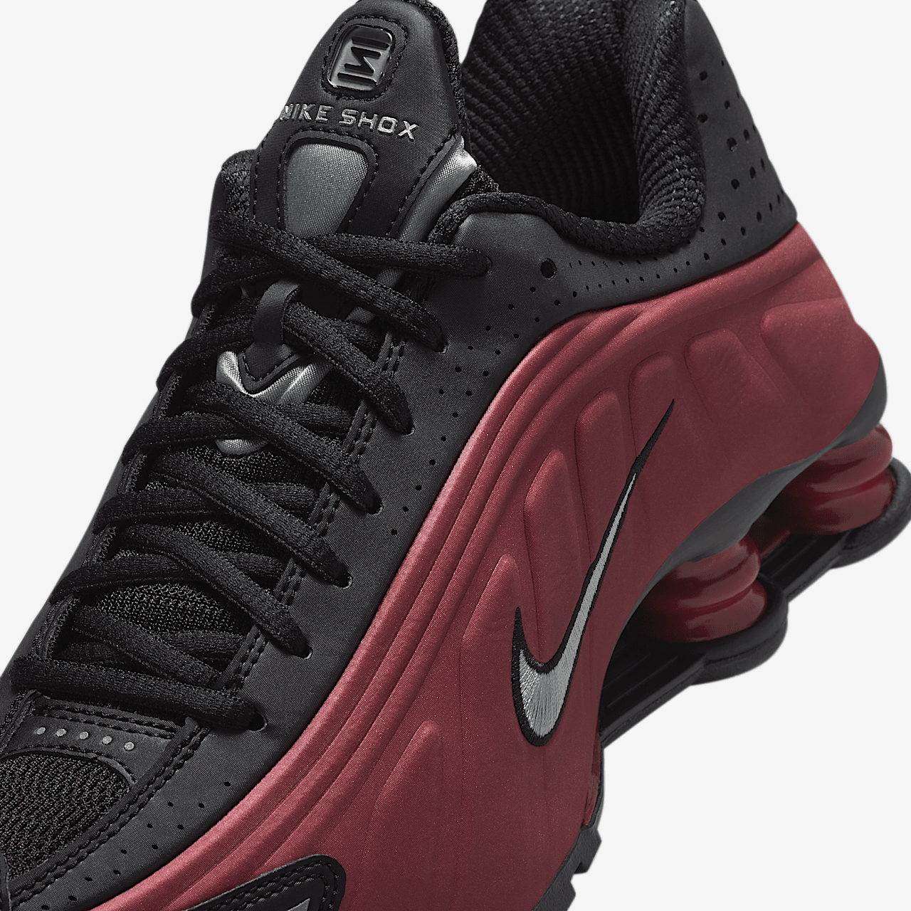 Nike Shox sneaker Zwart/Team Red/Metallic Silver