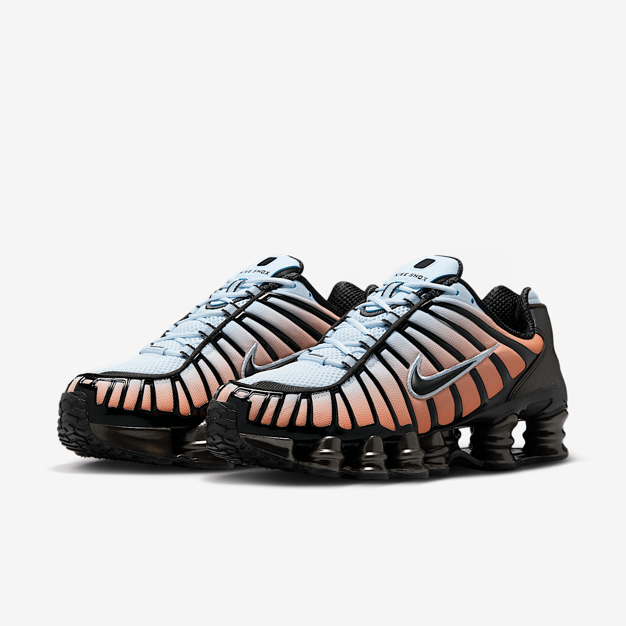 Nike Nike Shox sneaker Blue Tint/Total Orange/Zwart