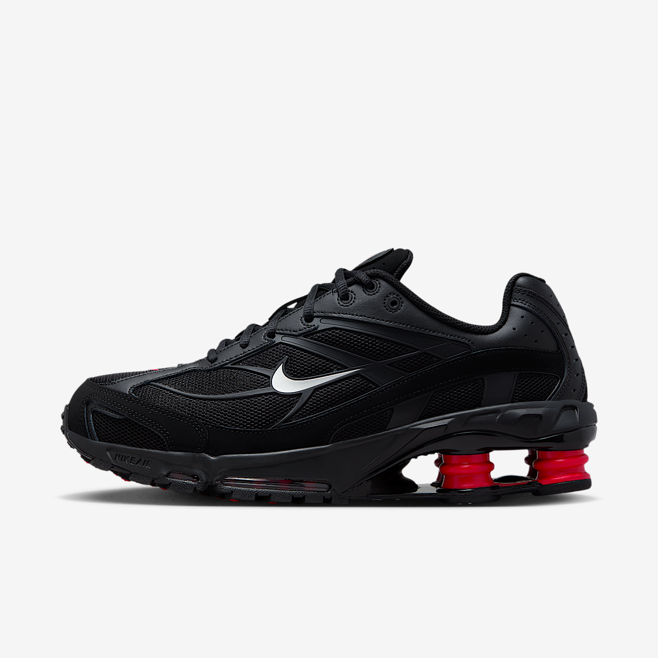 Nike Nike Shox sneaker Zwart/University Red/Medium Ash/Metallic Silver