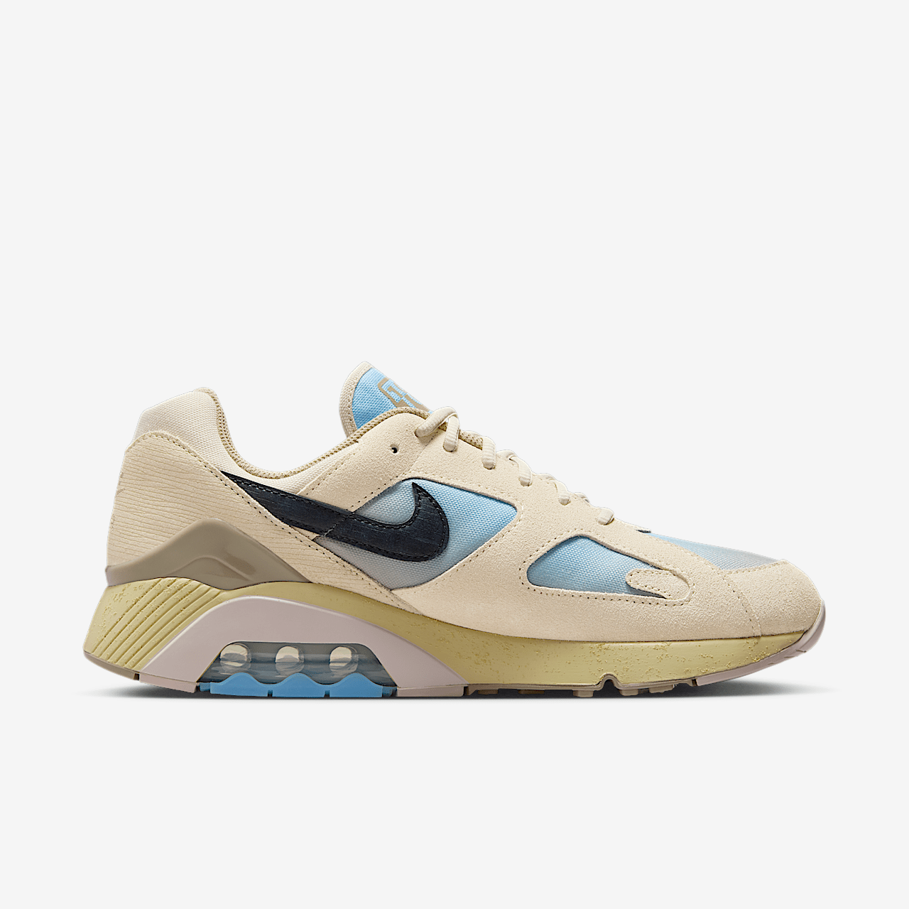 Nike Air 180 sneaker Light Khaki/Team Gold/Psychic Blue/Zwart