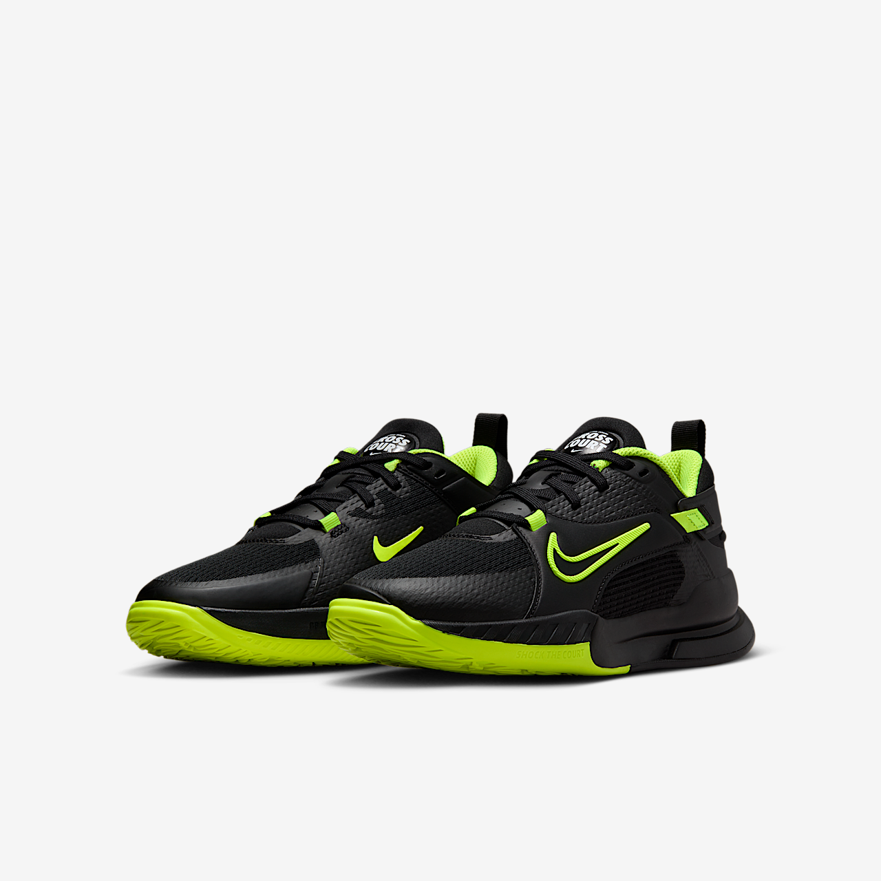 Nike  sneaker Zwart/Wit/Volt