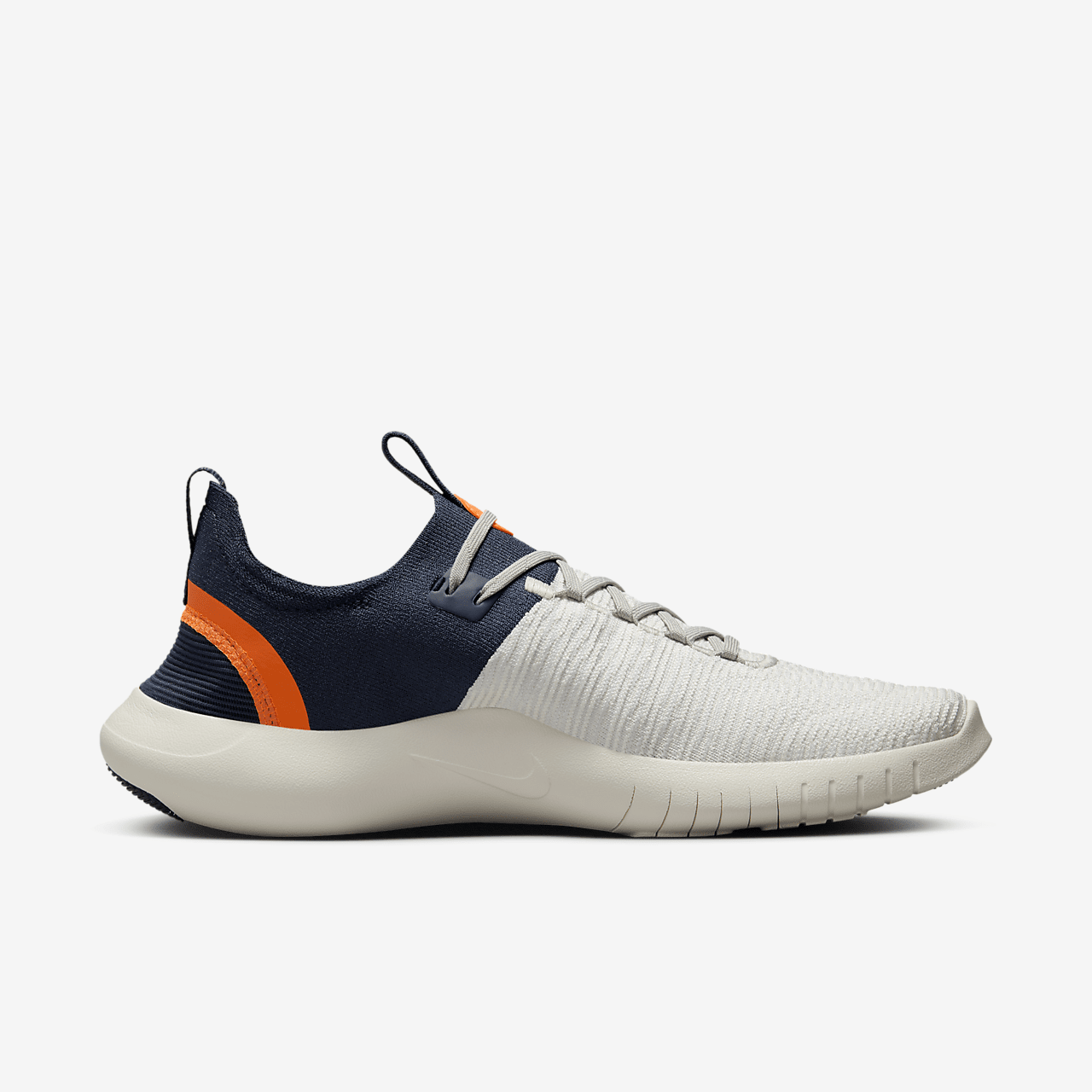 Nike Free sneaker Light Iron Ore/Sail/Total Orange/Thunder Blue