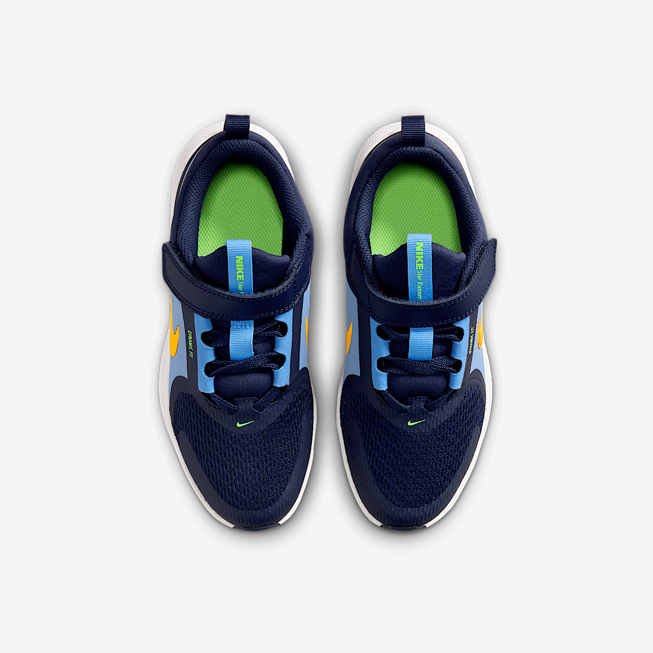 Nike  sneaker Midnight Navy/University Blue/Lime Blast/Laser Orange