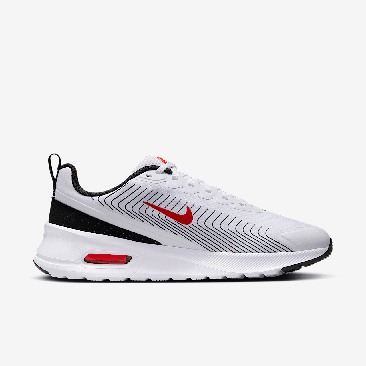 Nike Air Max Nuaxis sneaker Wit/Zwart/Wit/University Red