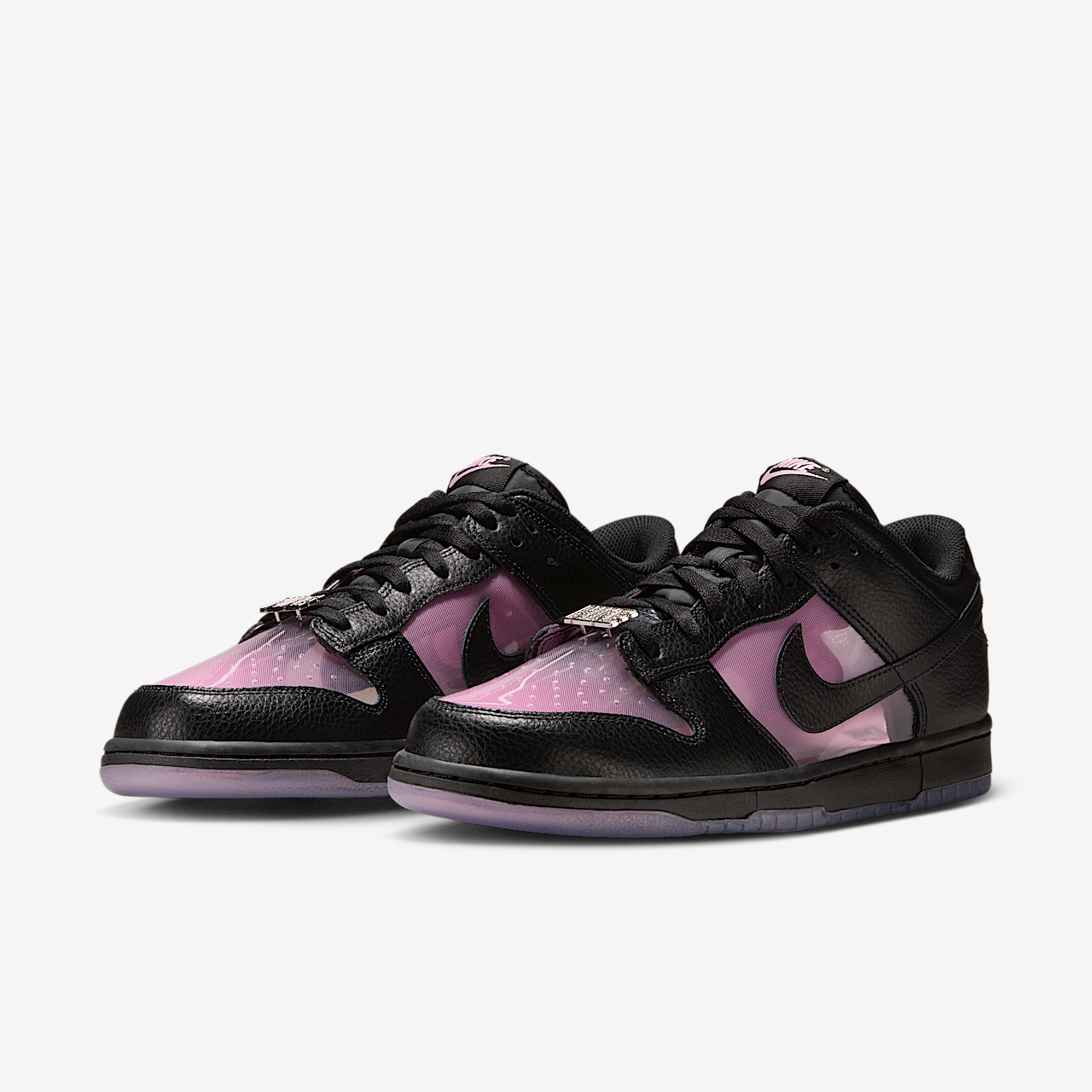 Nike Dunk Low sneaker Pink Rise/Zwart/Zwart