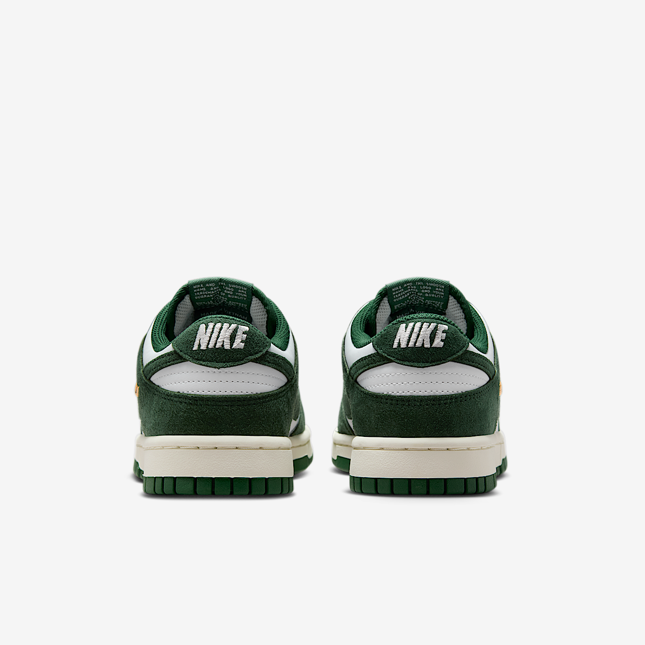 Nike Dunk Low sneaker Summit White/Sail/Metallic Gold/Gorge Green