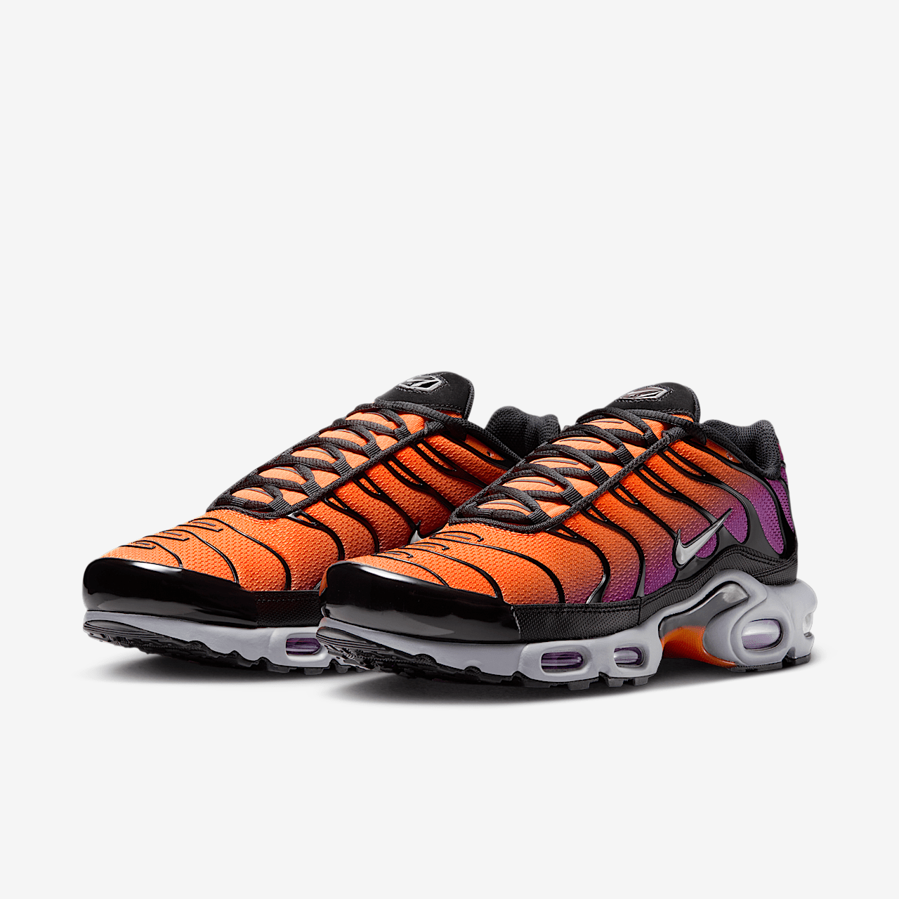 Nike Air Max Plus sneaker Zwart/Total Orange/Vivid Purple/Photon Dust