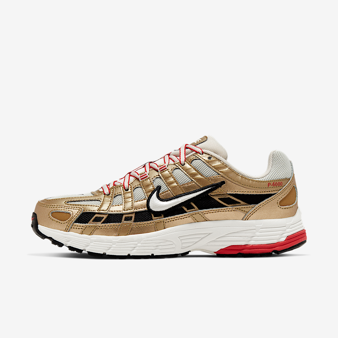 Nike P-6000 sneaker Light Bone/Metallic Gold/University Red/Summit White