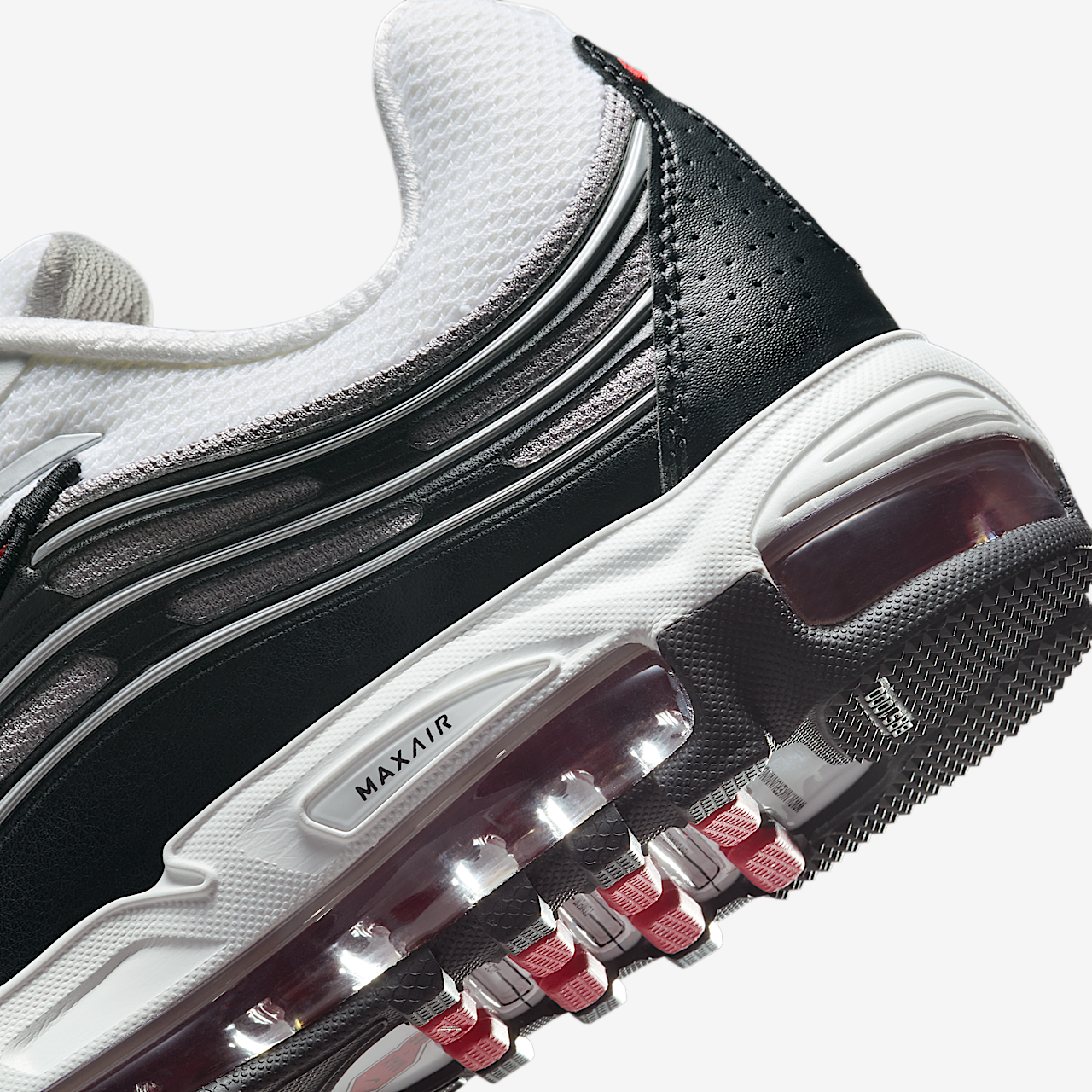 Nike Air Max sneaker Wit/Zwart/Medium Grey/Varsity Red