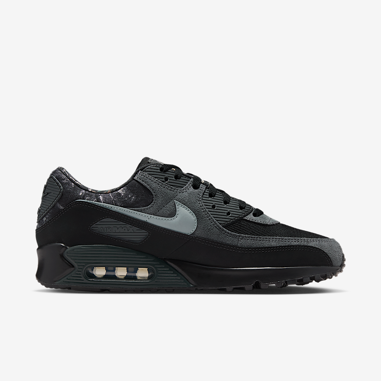 Nike Air max 90 sneaker Zwart/Dark Smoke Grey/Metallic Cool Grey