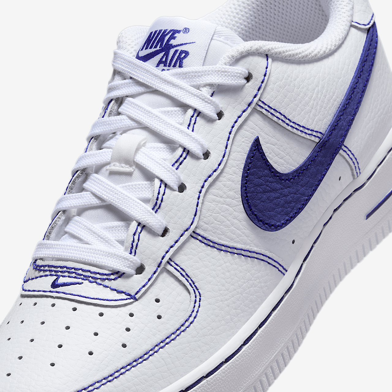 Nike Air Force 1 sneaker Wit/Deep Royal Blue