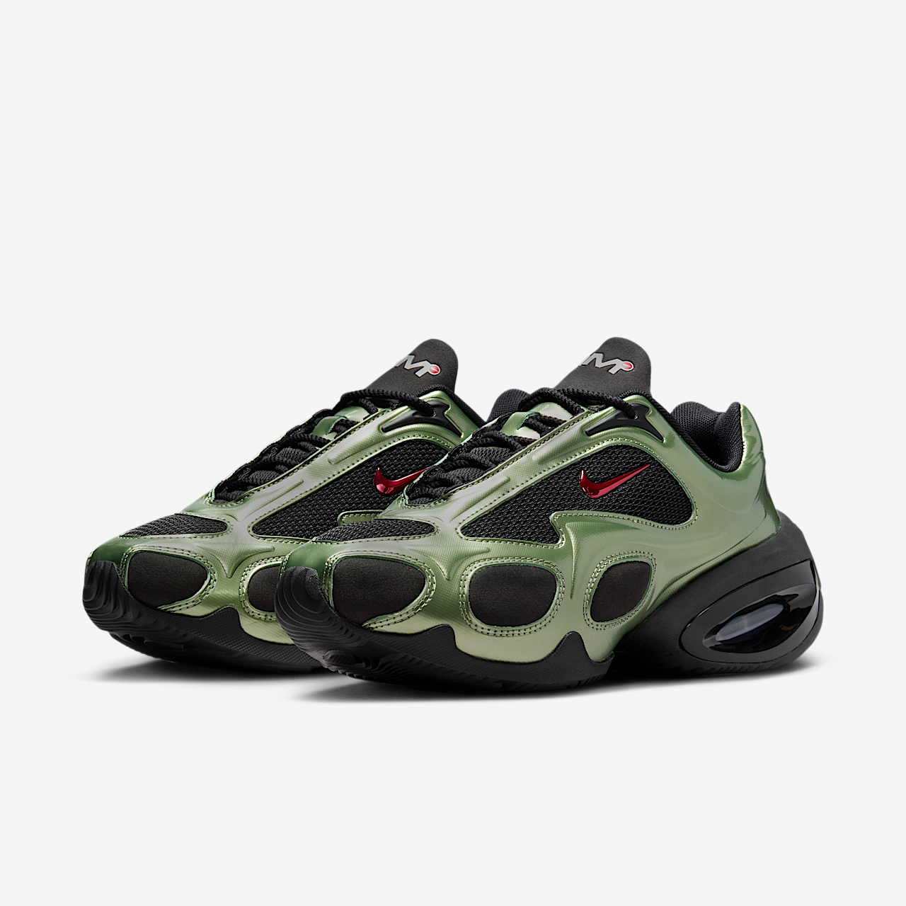Nike Air Max sneaker Zwart/Oil Green/Metallic Silver/University Red