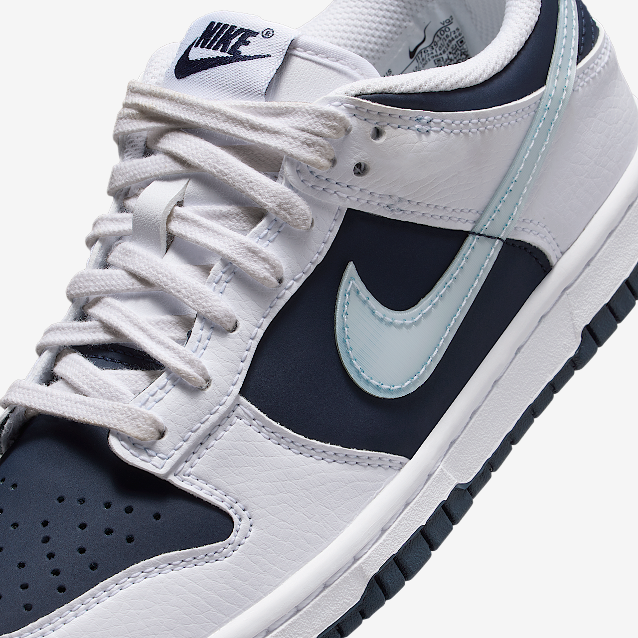Nike Dunk Low sneaker Wit/Deep Royal Blue/Obsidian/Light Armory Blue