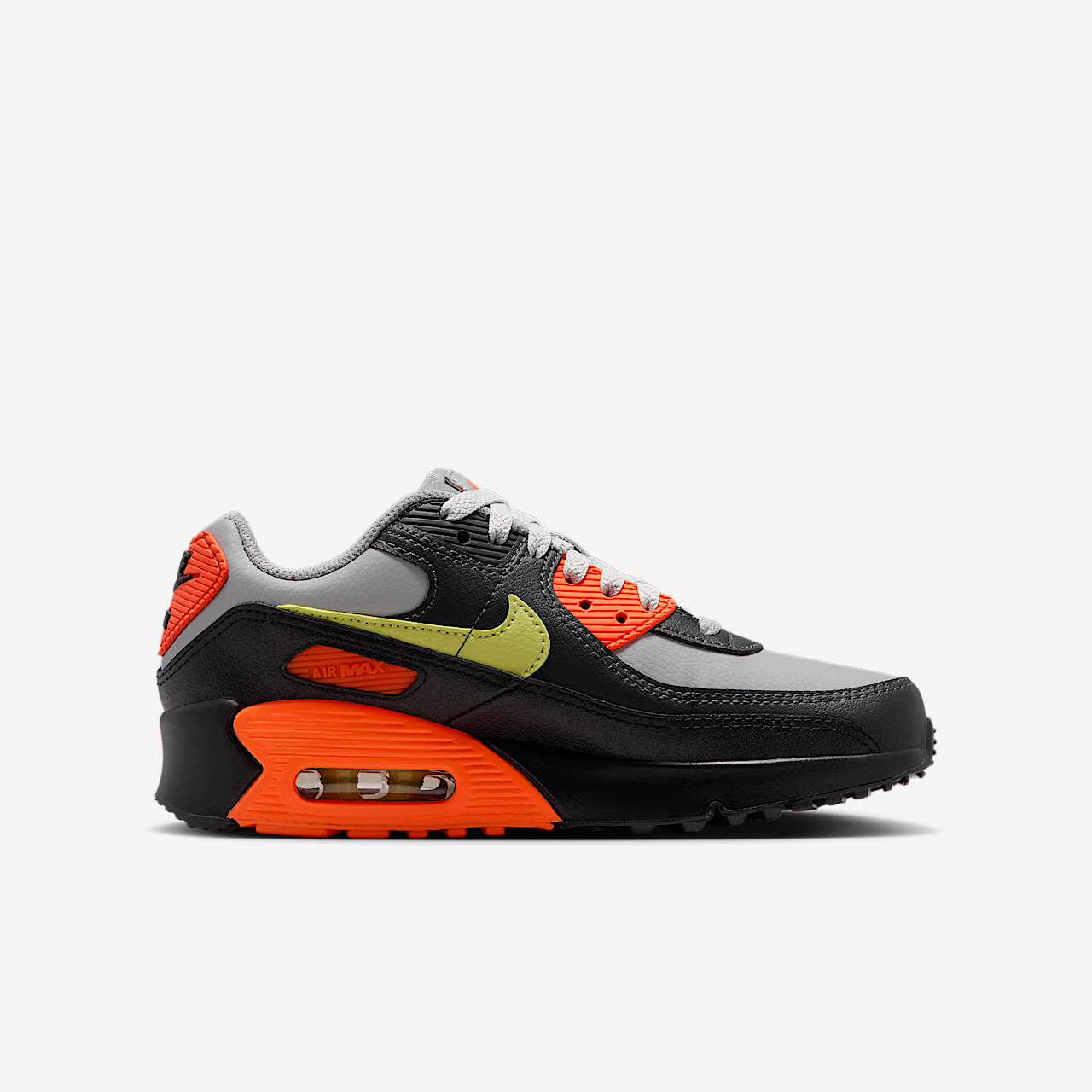 Nike Air max 90 sneaker Light Smoke Grey/Hyper Crimson/Zwart/Limelight