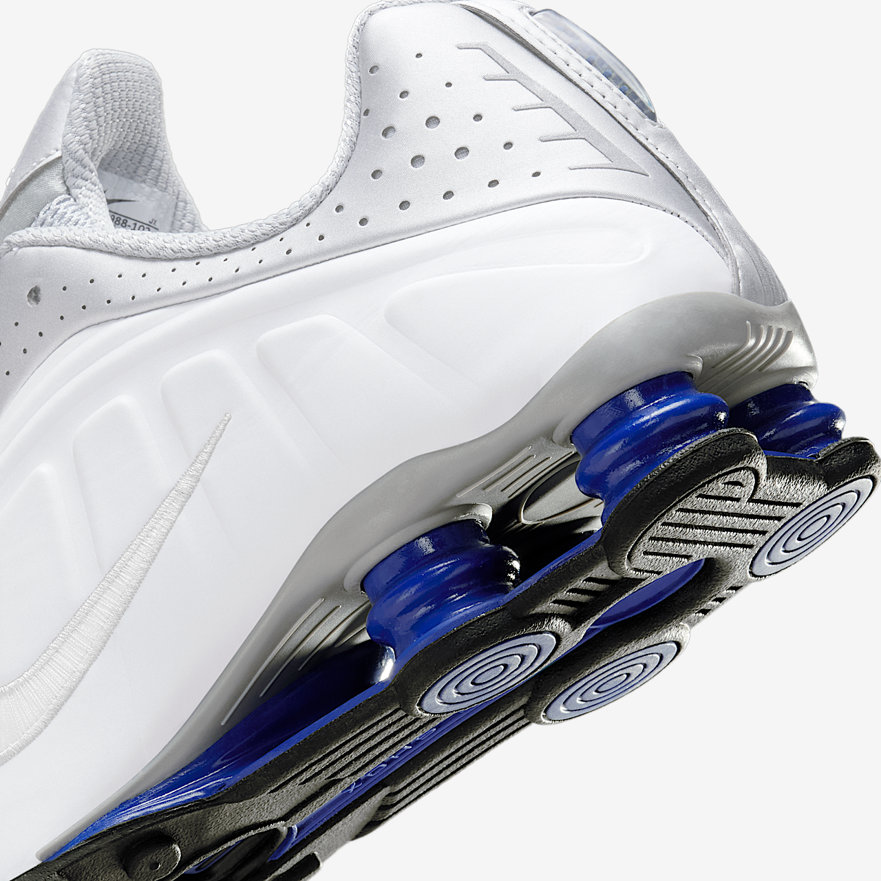 Nike Nike Shox sneaker Wit/Metallic Silver/Deep Royal Blue/Wit
