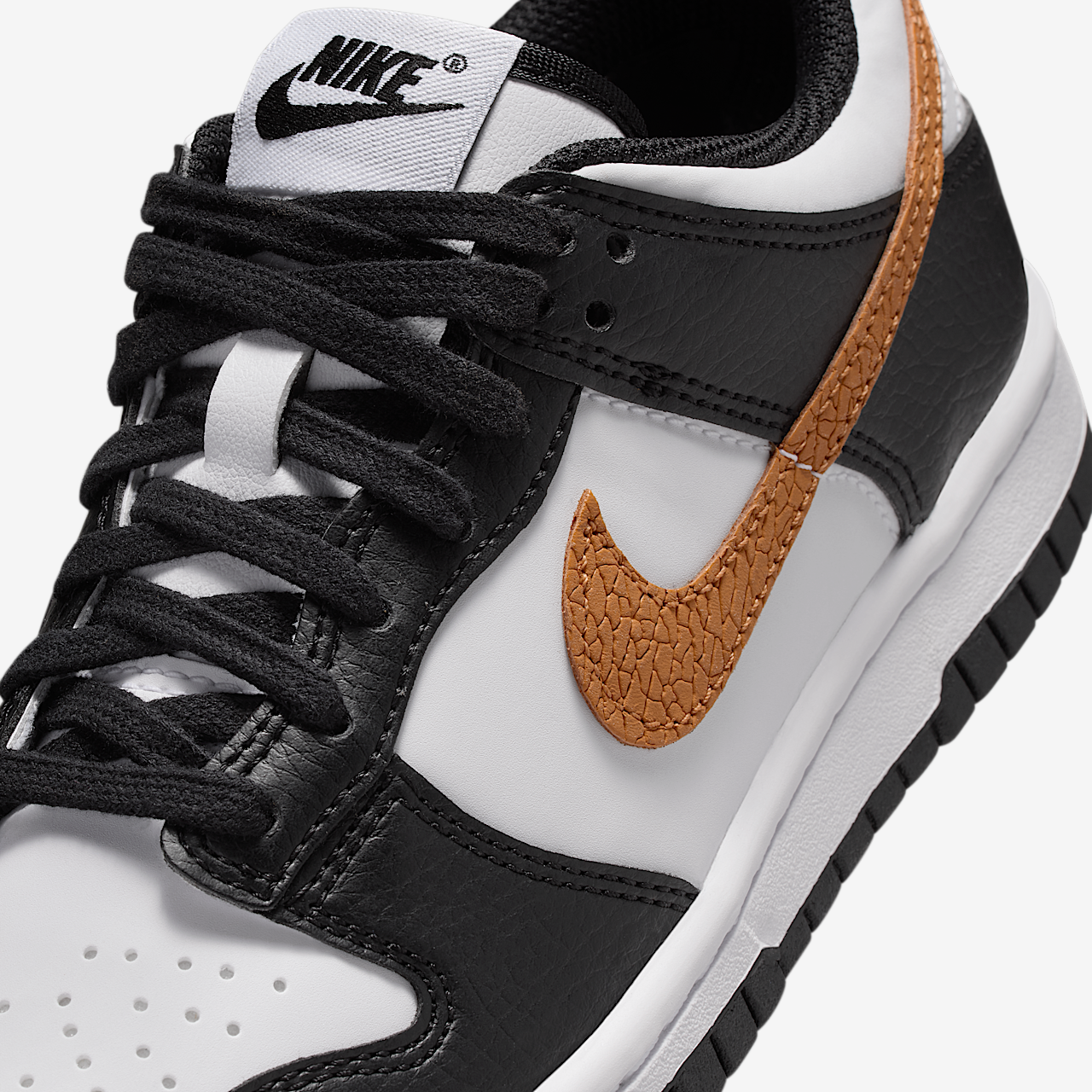 Nike Dunk Low sneaker Zwart/Wit/Deep Royal Blue/Flax