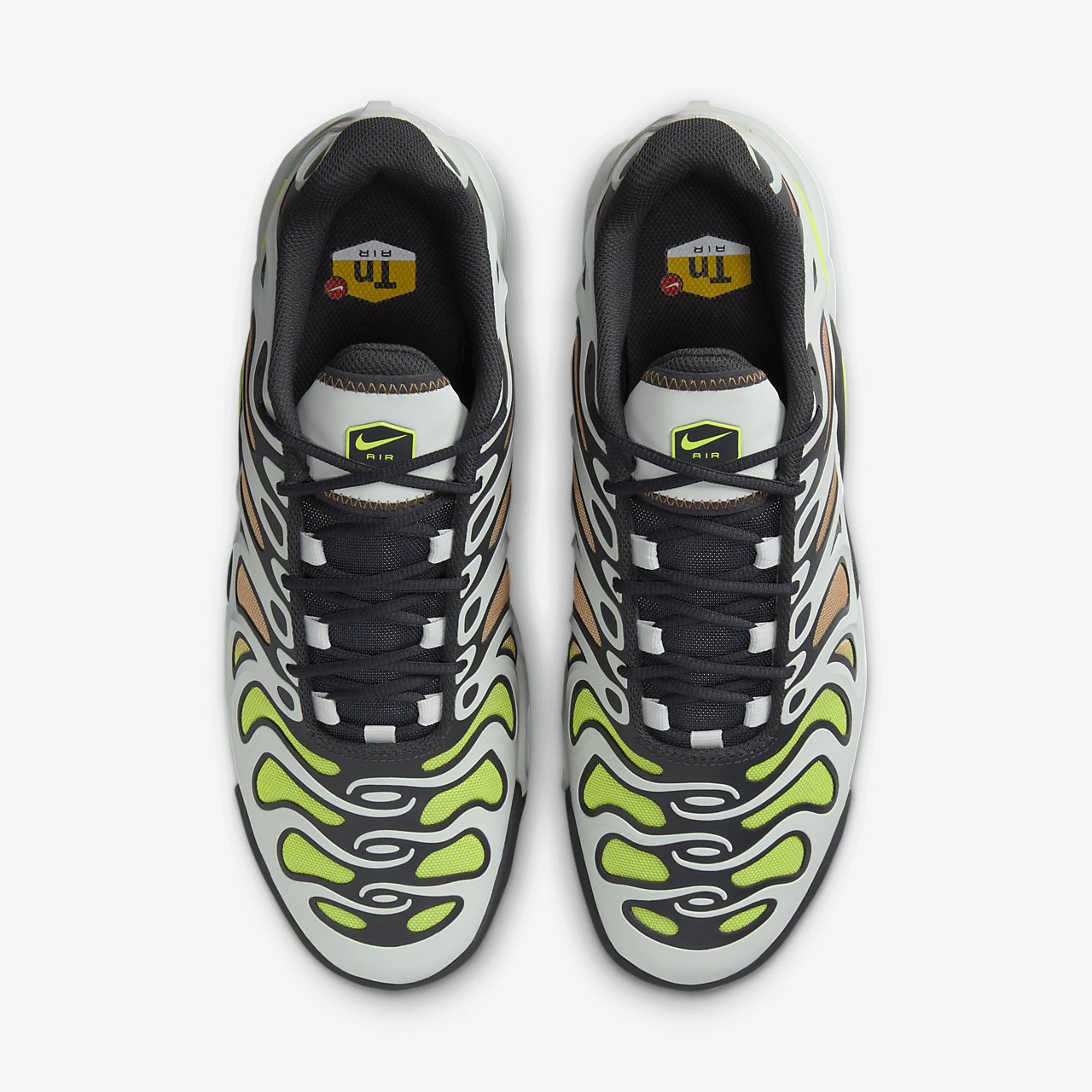 Nike Air Max Plus Drift sneaker Light Silver/Dark Smoke Grey/Amber Brown/Volt