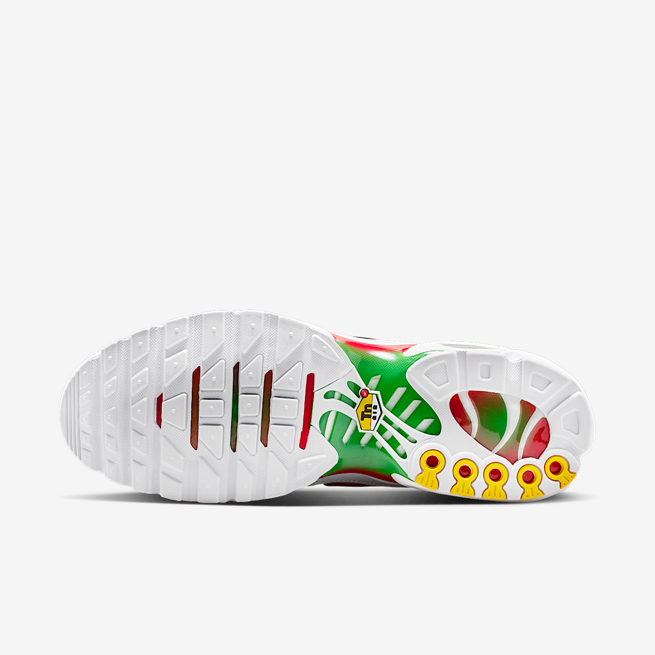 Nike Air Max Plus sneaker Wit/Kelly Green/University Red/Zwart