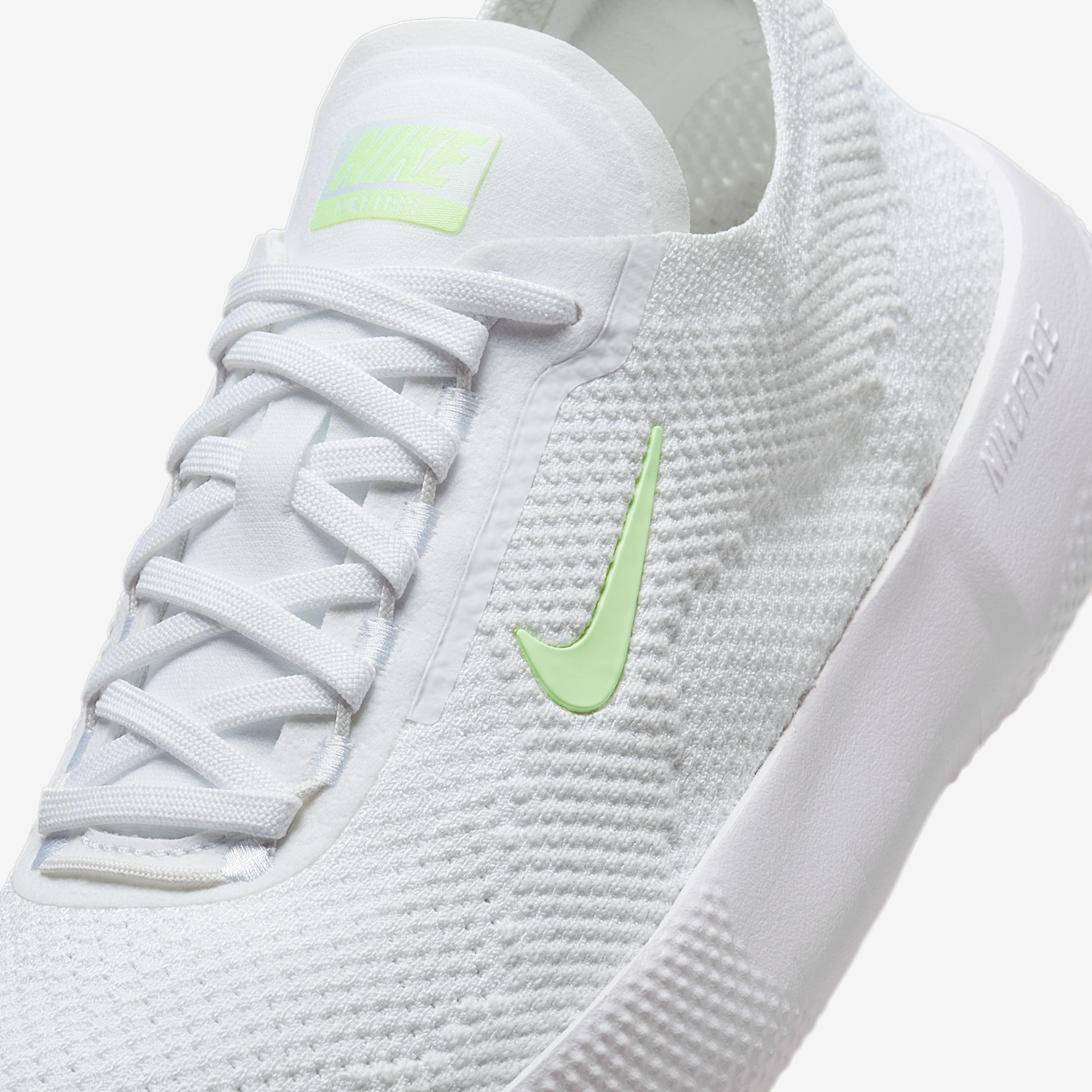 Nike Free sneaker Wit/Platinum Tint/Barely Volt