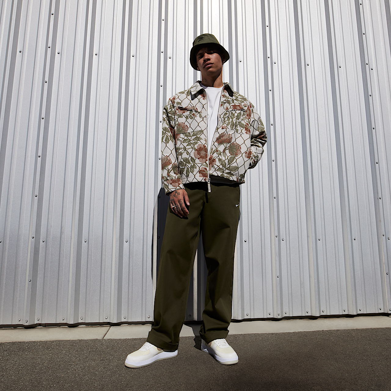 Nike Air Force 1 sneaker Sail/Coconut Milk/Wit/Khaki