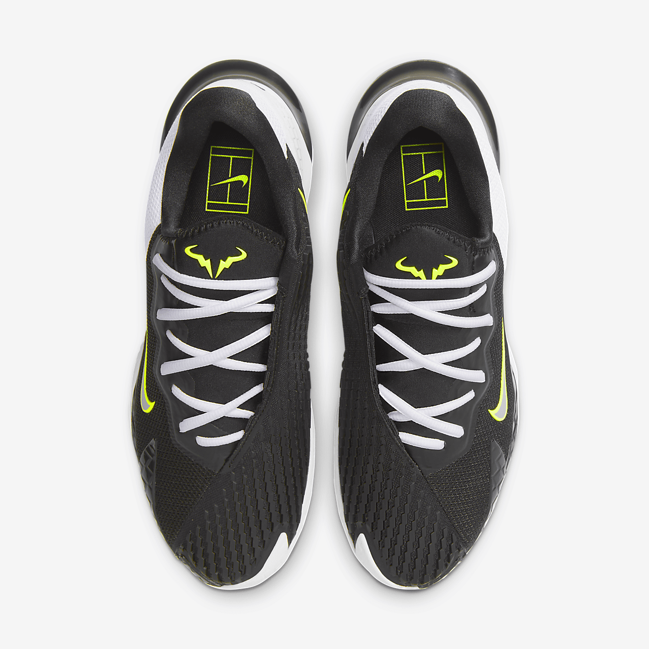 Nike  sneaker Zwart/Wit/Volt/Metallic Silver