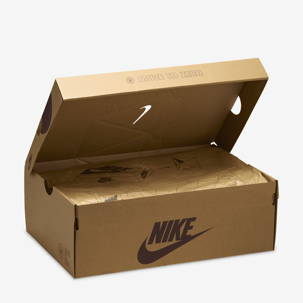 Nike Air Force 1 sneaker Light British Tan/Coconut Milk/Gum Dark Brown/Burgundy Crush