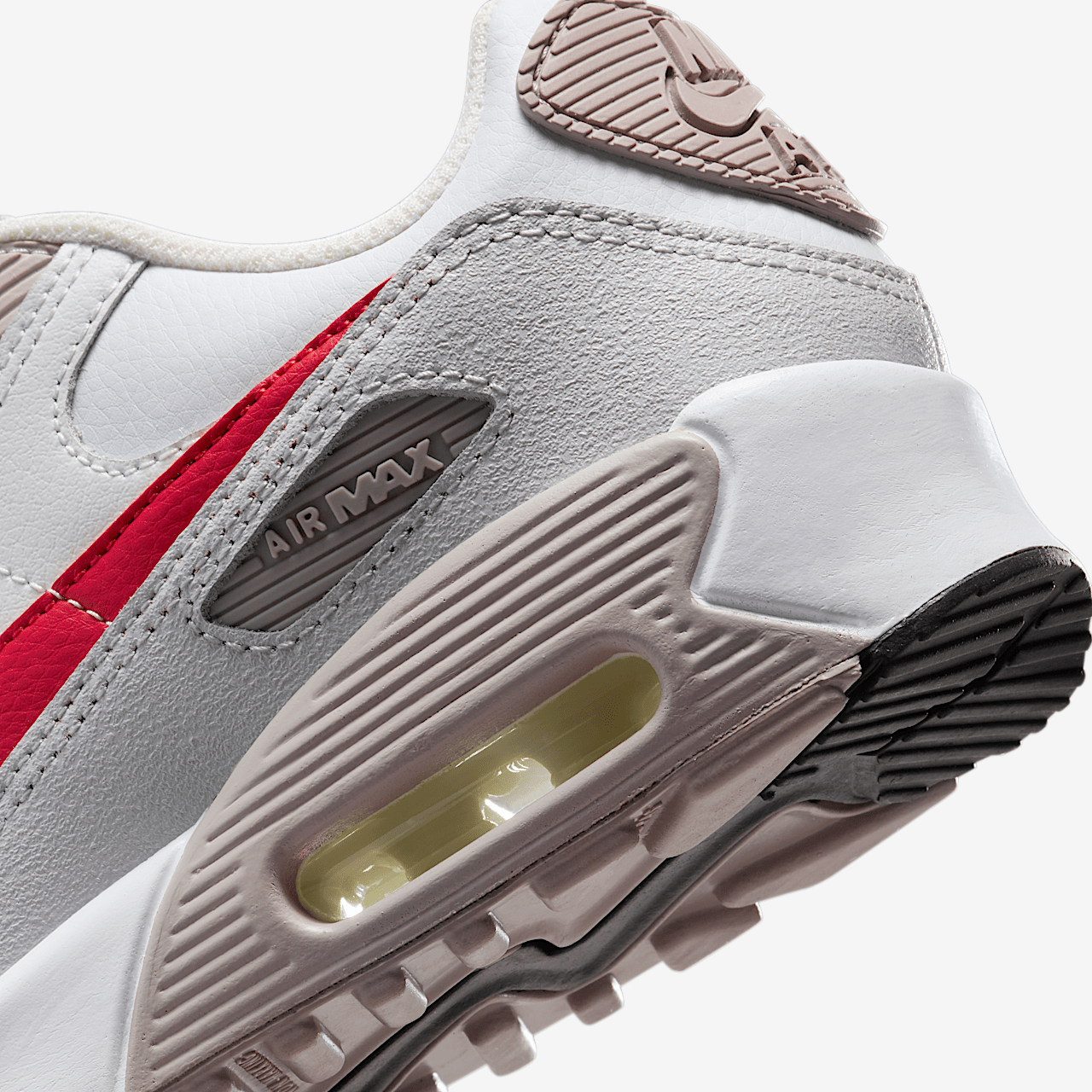Nike Air max 90 sneaker Wit/College Grey/Vast Grey/University Red